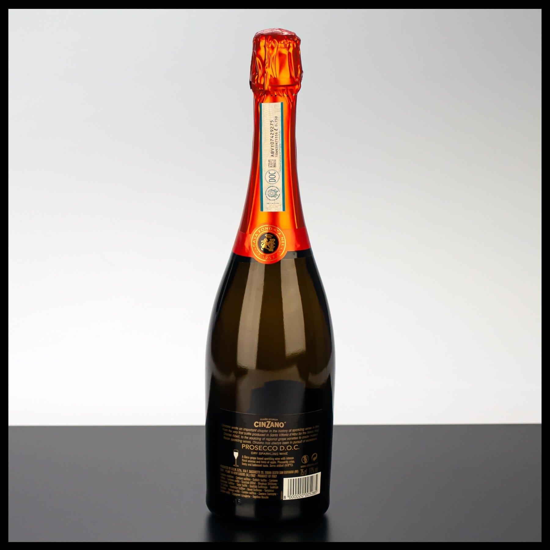 Cinzano Prosecco DOC Spumante Dry 0,75L - 11% Vol. - Trinklusiv