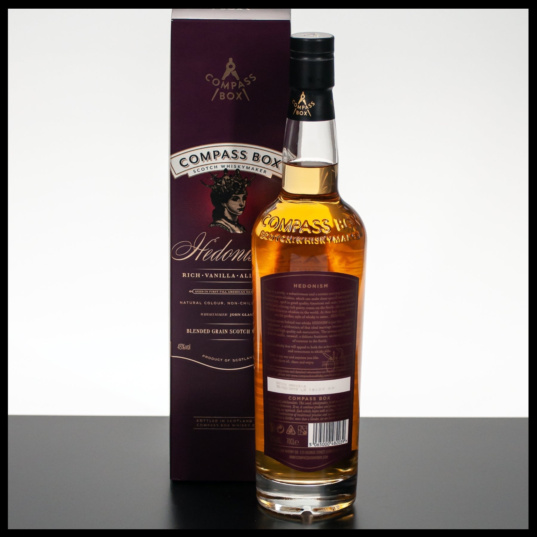 Compass Box Hedonism 0,7L - 43% - Trinklusiv