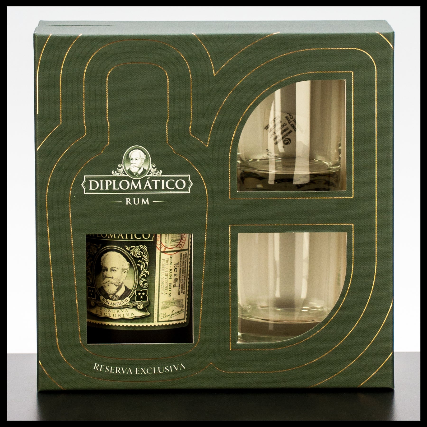 Diplomatico Reserva Exclusiva Rum Box mit 2 Gläsern 0,7L - 40% Vol. - Trinklusiv