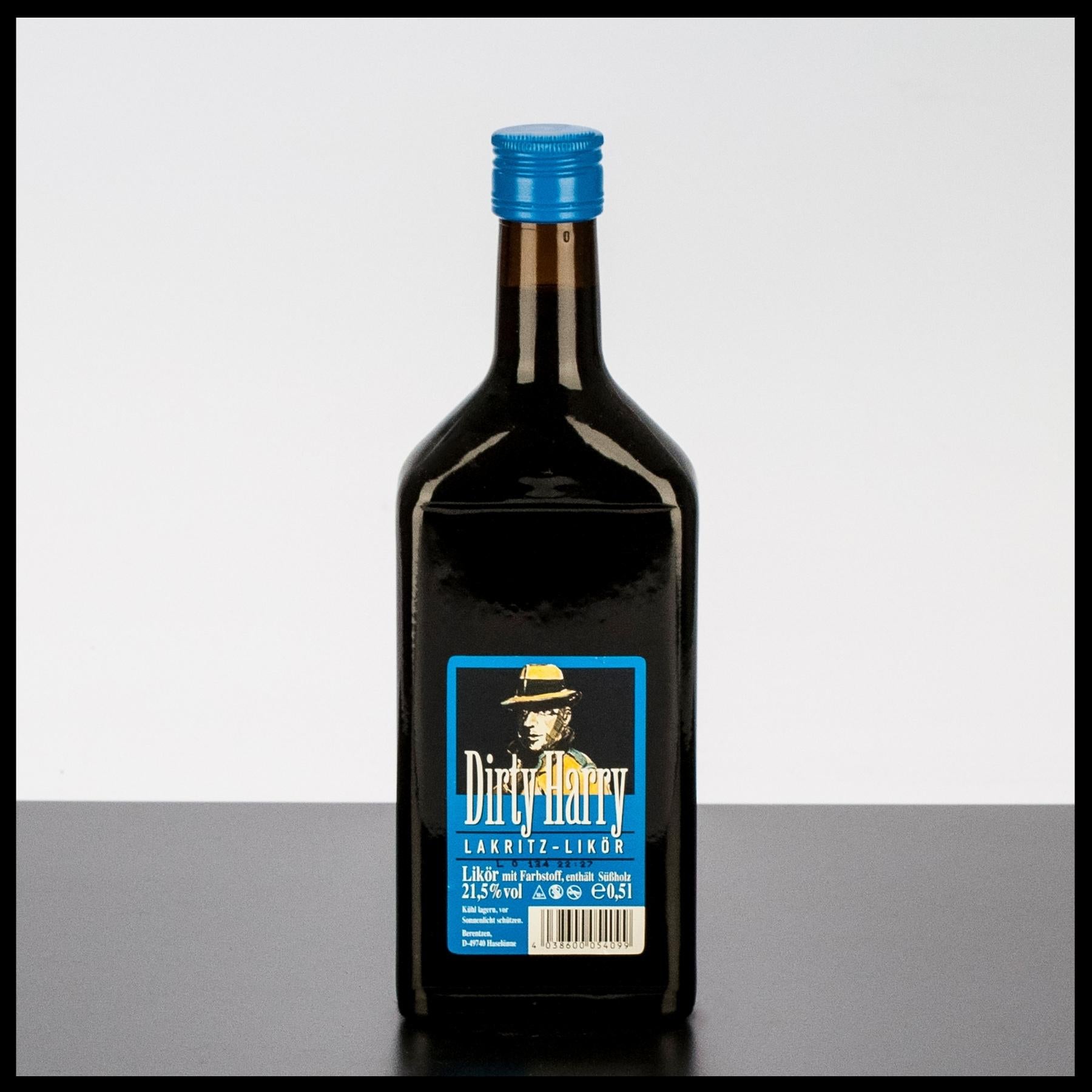 Dirty Harry Lakritz-Likör 0,5L - 21,5% Vol. - Trinklusiv