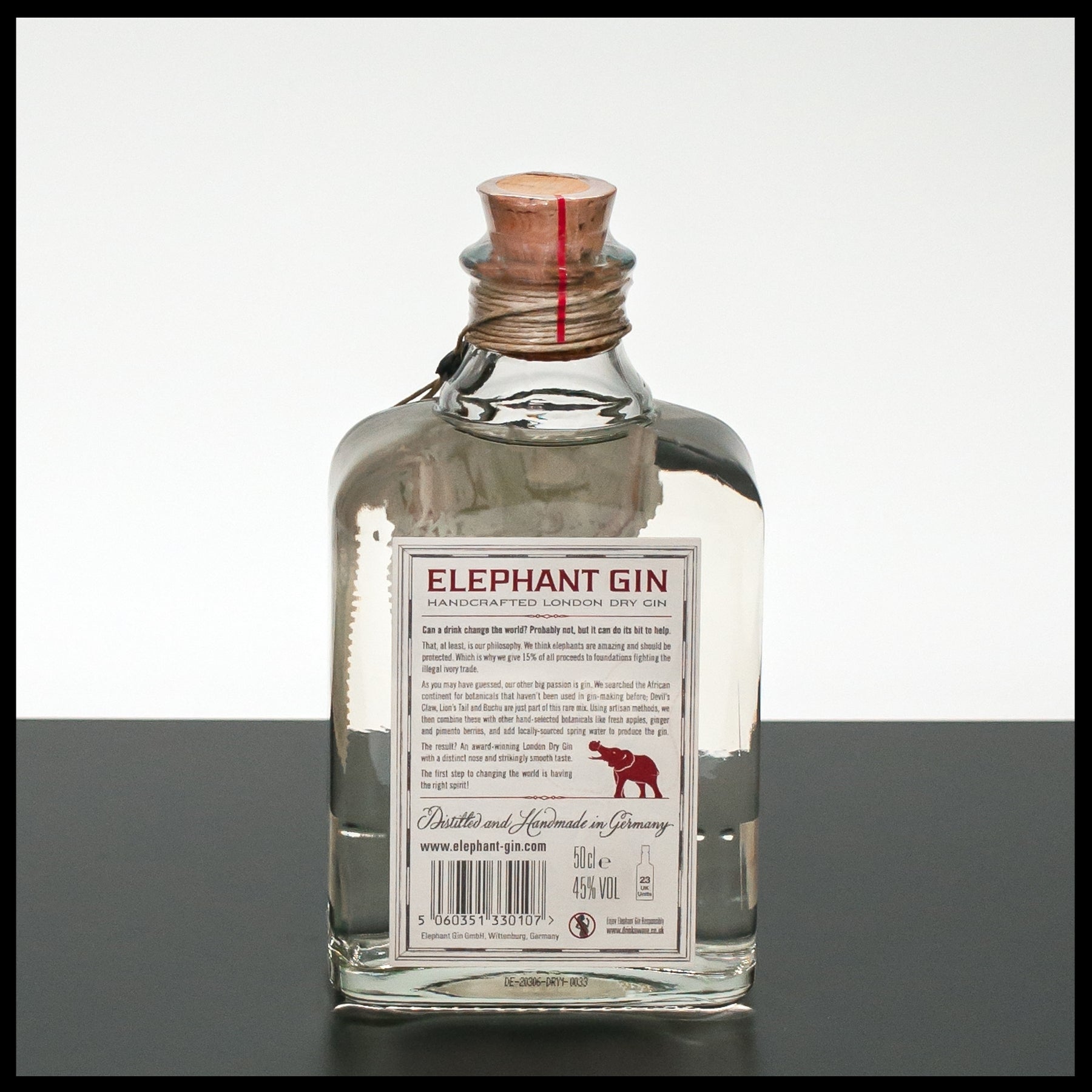Elephant London Dry Gin 0,5L - 45% Vol. - Trinklusiv