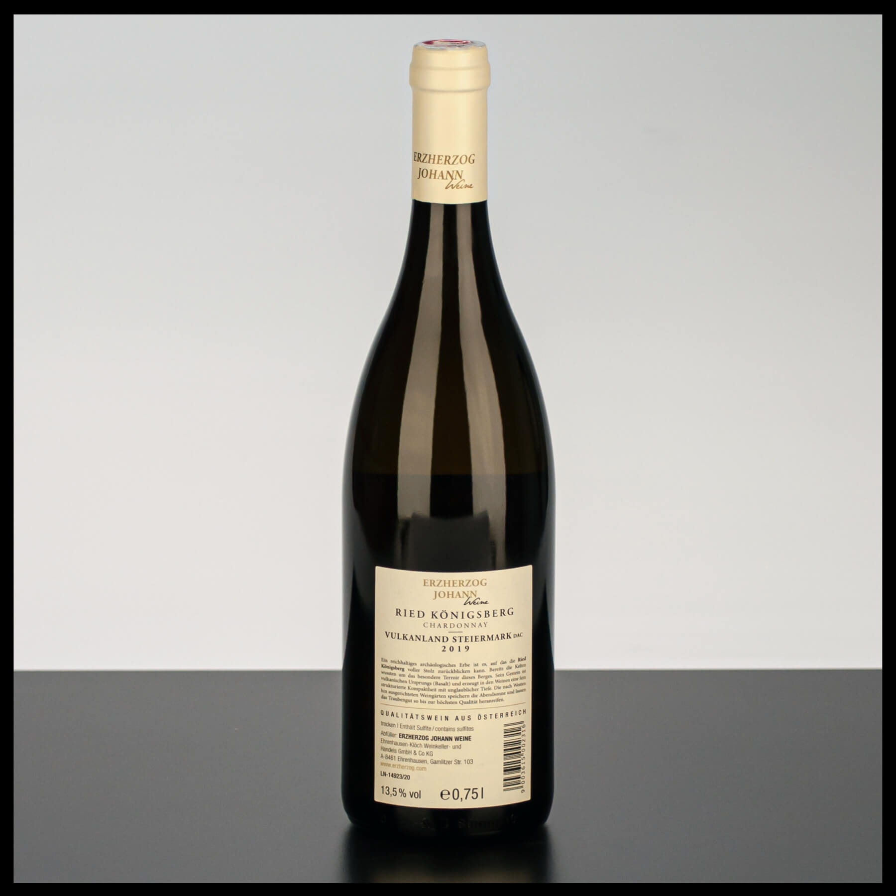 Erzherzog Johann Chardonnay Ried Königsberg DAC 2019 0,75L - 13,5% Vol. - Trinklusiv