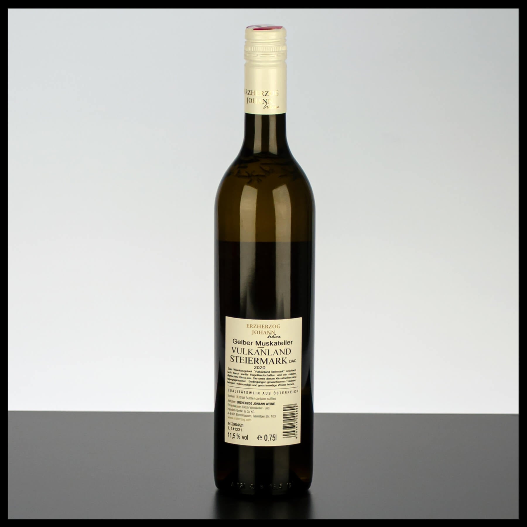 Erzherzog Johann Gelber Muskateller Vulkanland DAC 0,75L - 11,5% Vol. - Trinklusiv