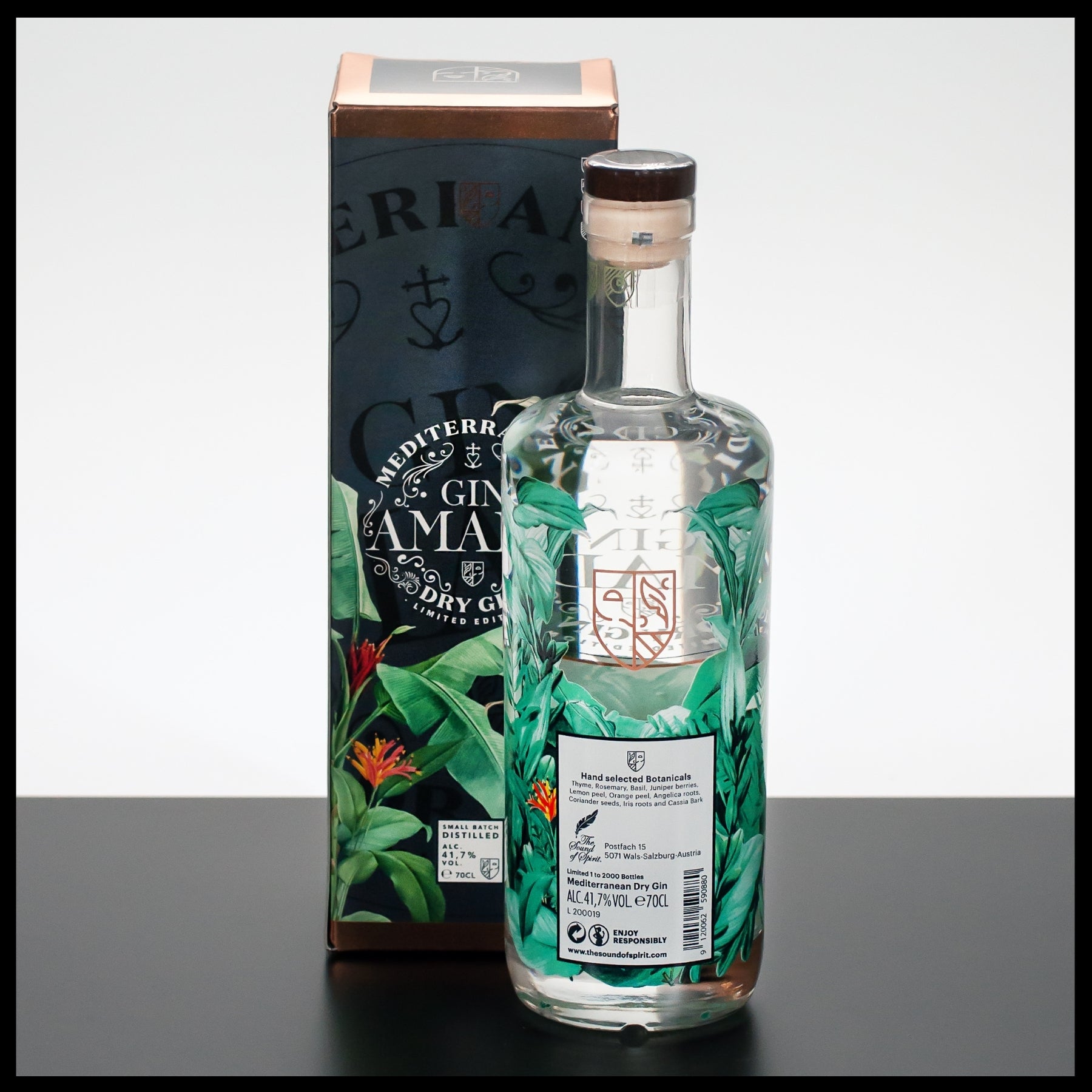 Gin Amade Mediterranean 0,7L - 41,7% - Trinklusiv