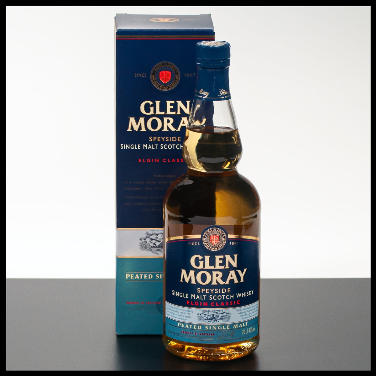 Glen Moray Elgin Classic Peated Single Malt Whisky 0,7L - 40% Vol. - Trinklusiv