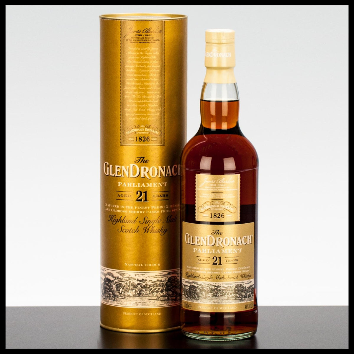 GlenDronach 21 YO Parliament Single Malt Whisky 0,7L - 48% Vol. - Trinklusiv
