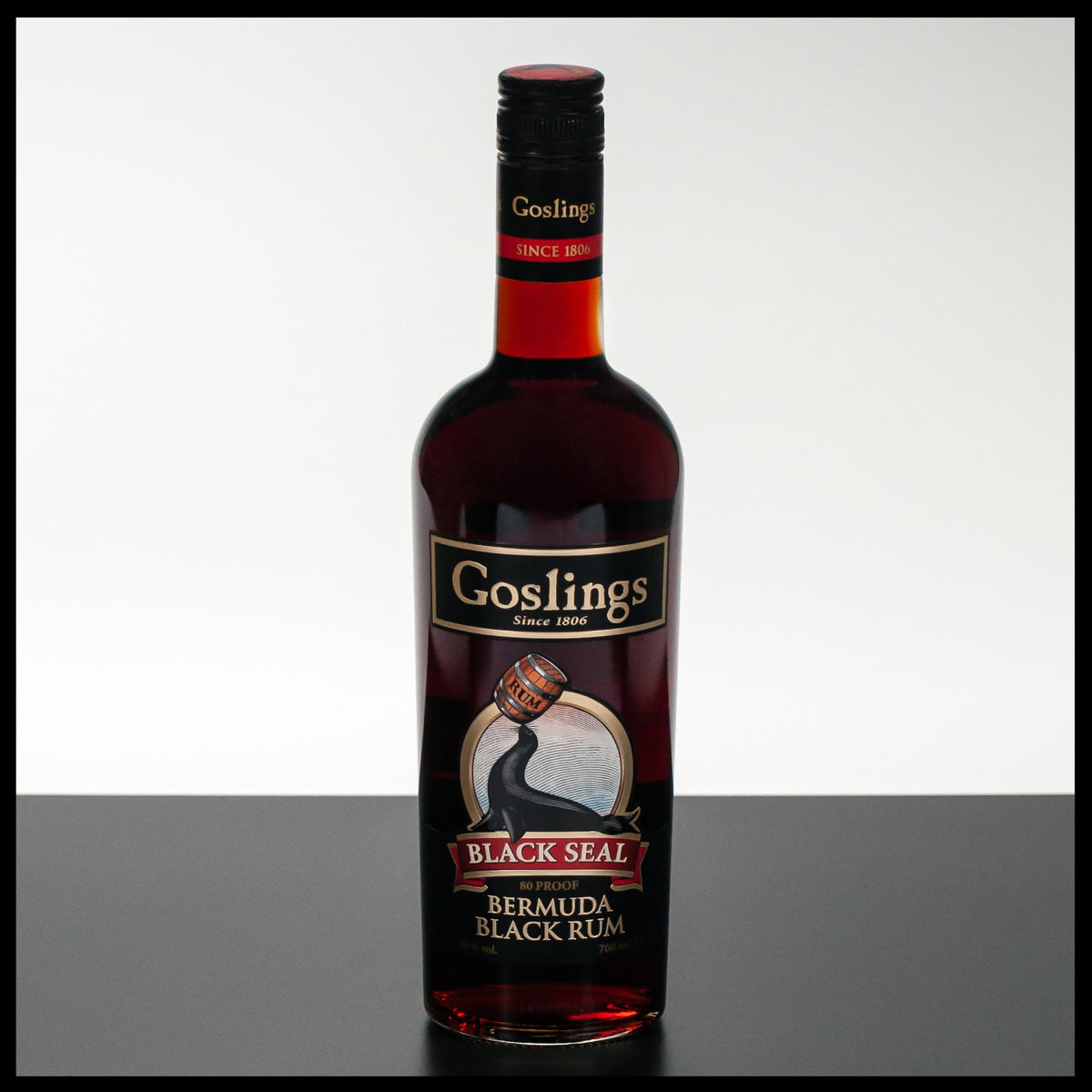 Goslings Black Seal 80 Proof Bermuda Black Rum 0,7L - 40% Vol. - Trinklusiv
