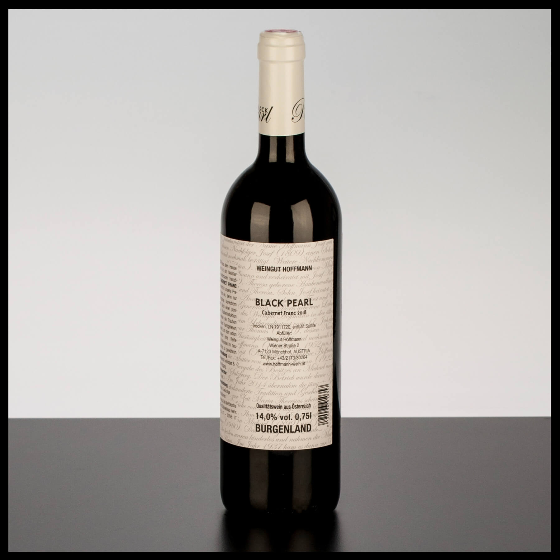 Hoffmann Black Pearl Cabernet Franc 0,75L - 14% Vol. - Trinklusiv