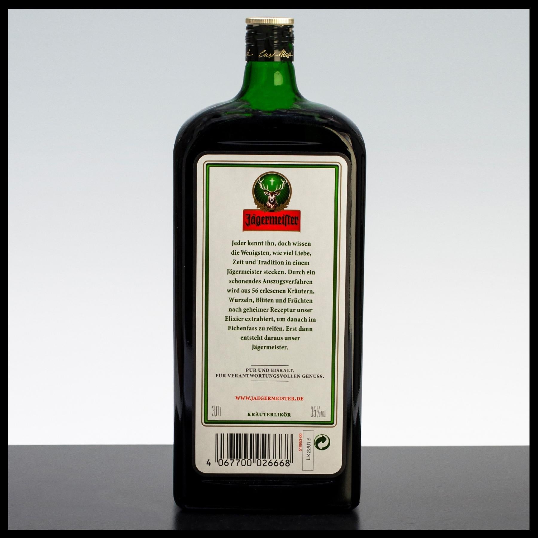 Jägermeister 3L - 35% Vol. - Trinklusiv