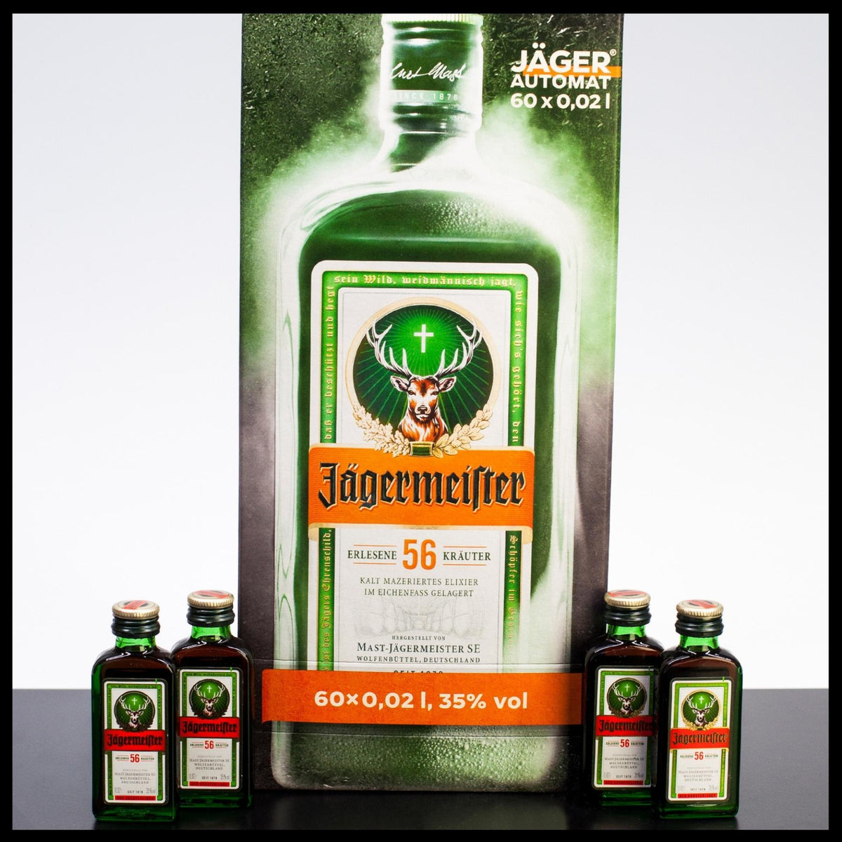 Jägermeister Automat 60x 0,02L - 35% Vol. - Trinklusiv