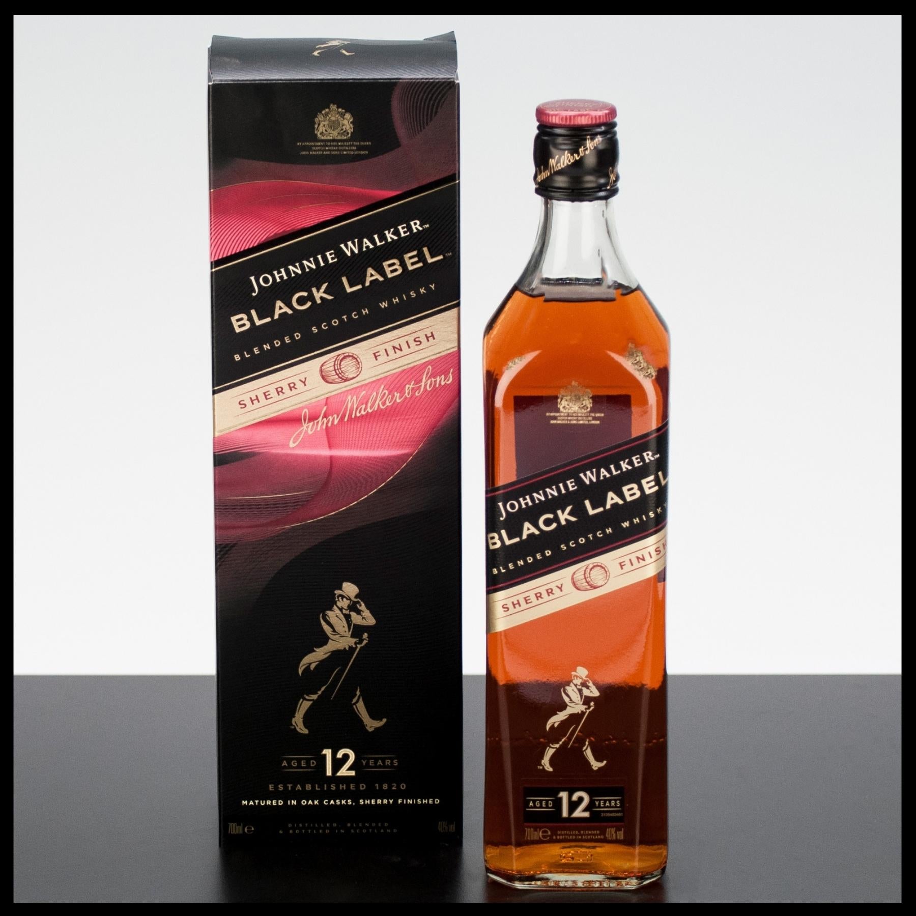Johnnie Walker Black Label 12 YO Sherry Finish Edition 0,7L - 40% Vol. - Trinklusiv