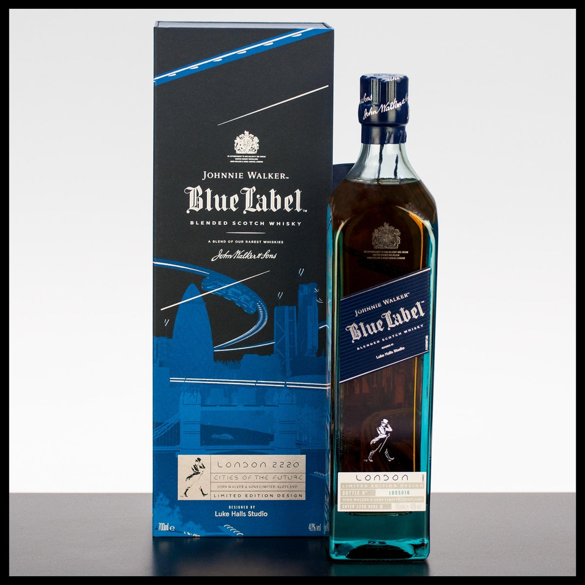 Johnnie Walker Blue Label Cities of the Future “London 2220” Edition Whisky 0,7L - 40% Vol. - Trinklusiv