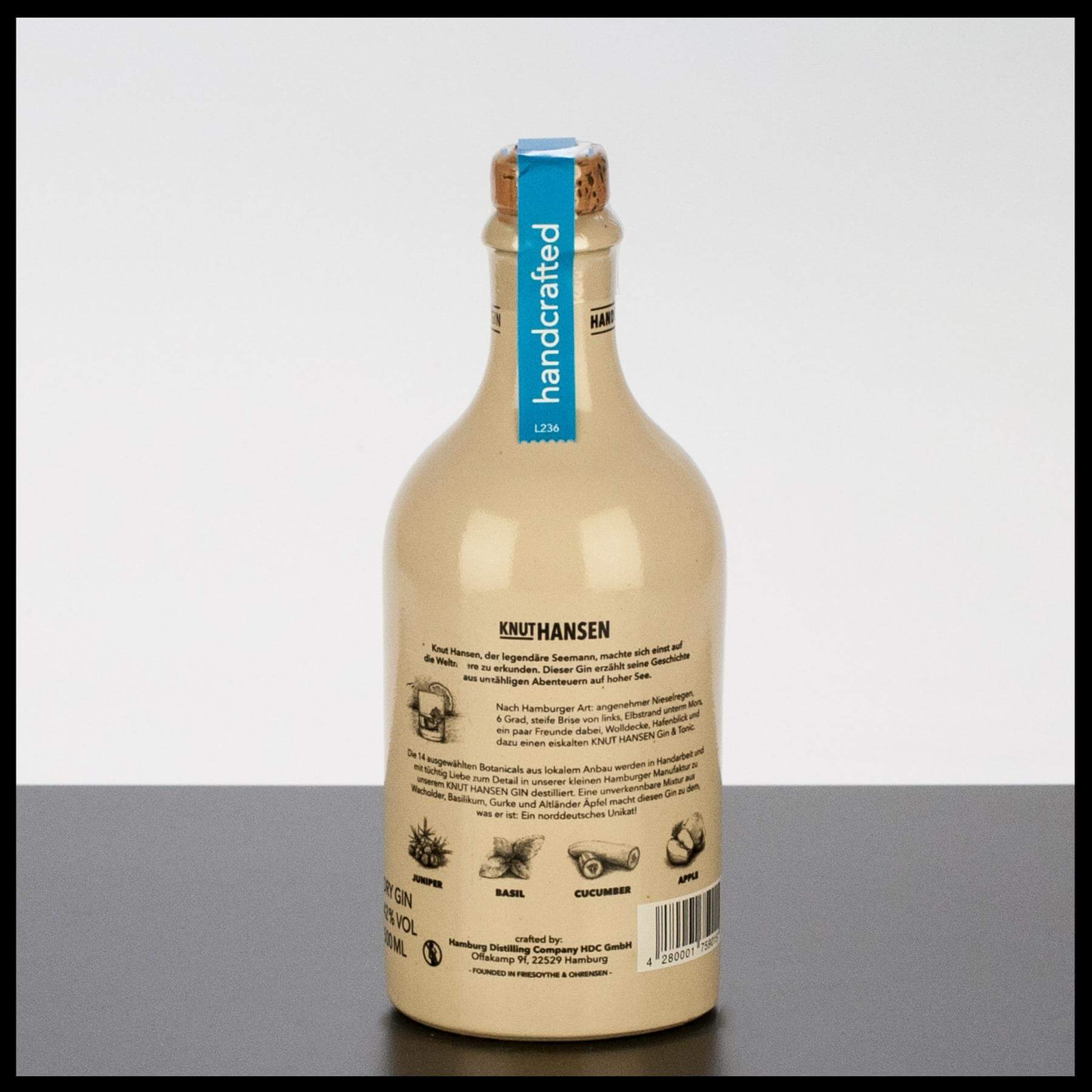 Knut Hansen Gin 0,5L - 42% Vol. - Trinklusiv