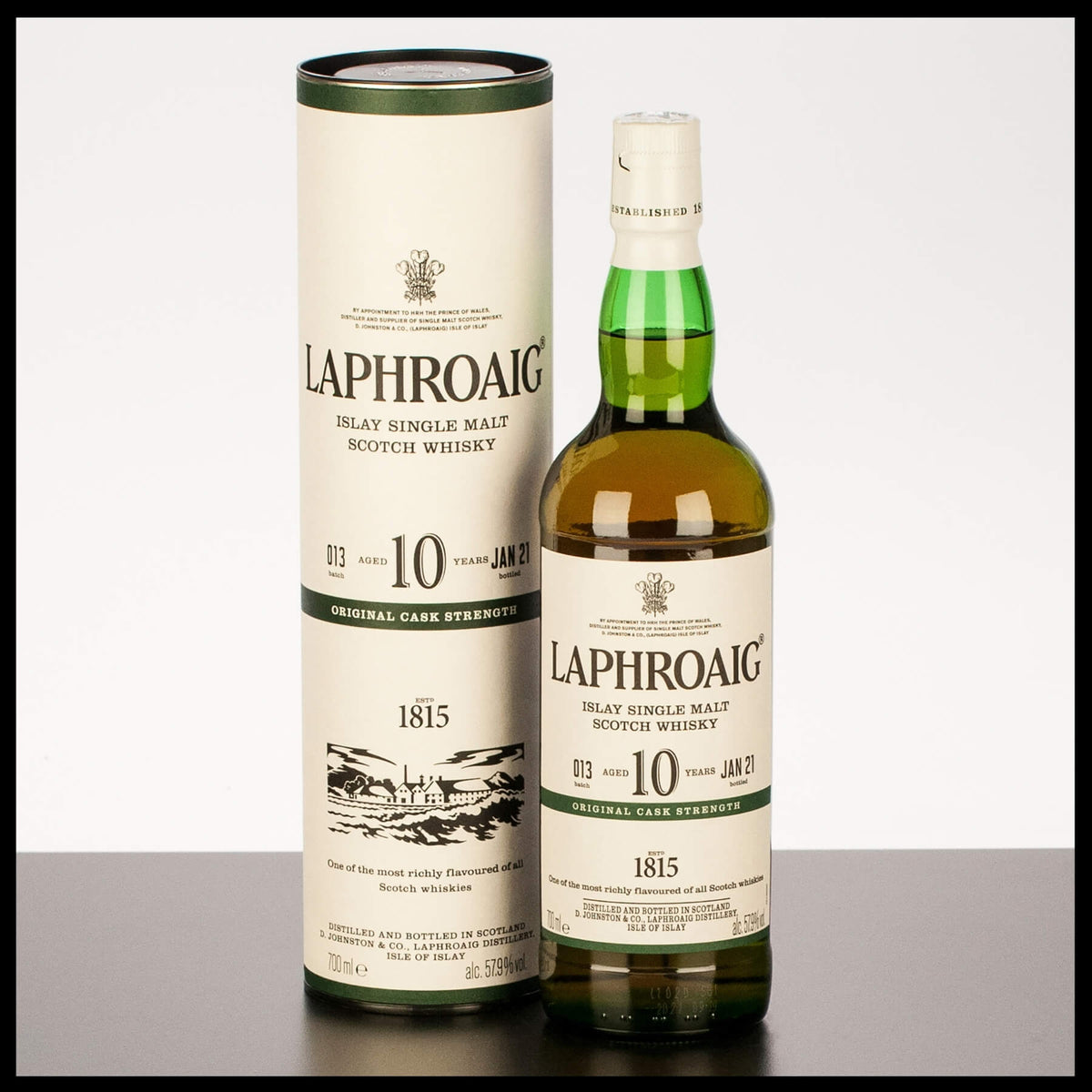 Laphroaig 10 YO Cask Strength 2021 Batch 13 0,7L - 57,9% Vol. - Trinklusiv