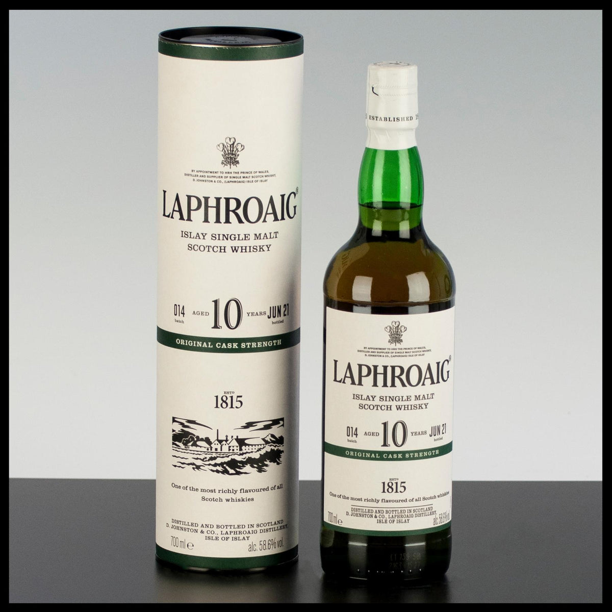 Laphroaig 10 YO Cask Strength 2021 Batch 14 0,7L - 58,6% Vol. - Trinklusiv