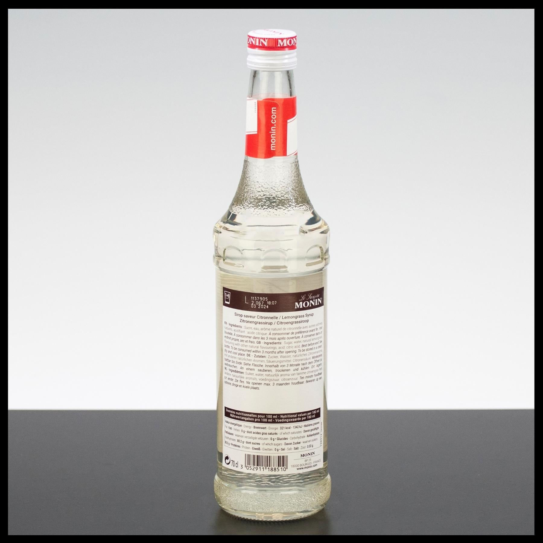 Monin Sirup Lemongrass 0,7L - Trinklusiv
