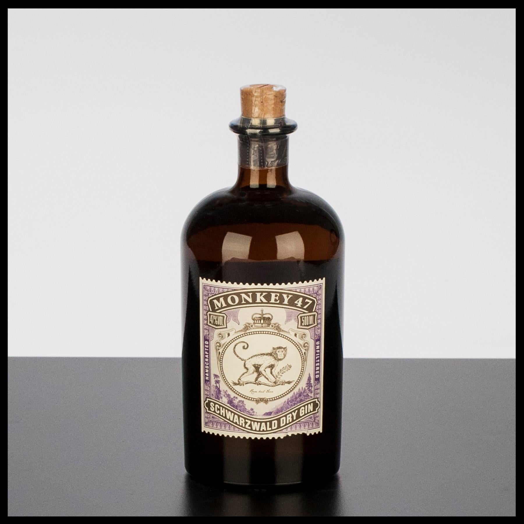 Monkey 47 Schwarzwald Dry Gin 0,5L - 47% Vol. - Trinklusiv