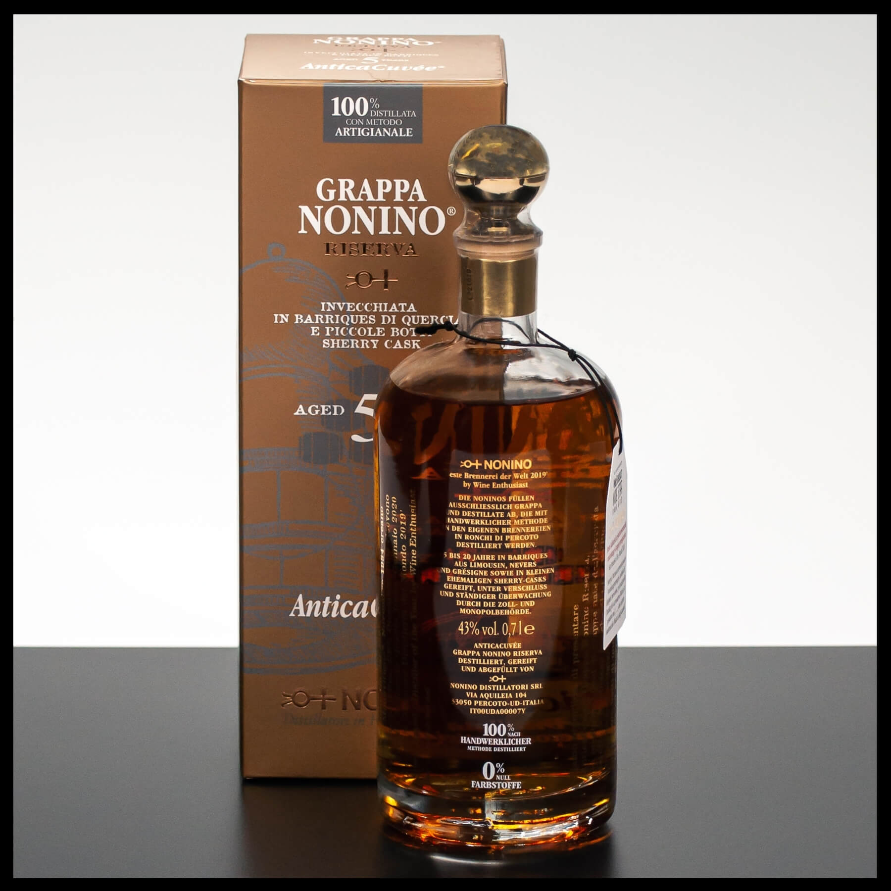 Nonino Grappa 5 YO Antica Cuvée 0,7L - 43% Vol. - Trinklusiv