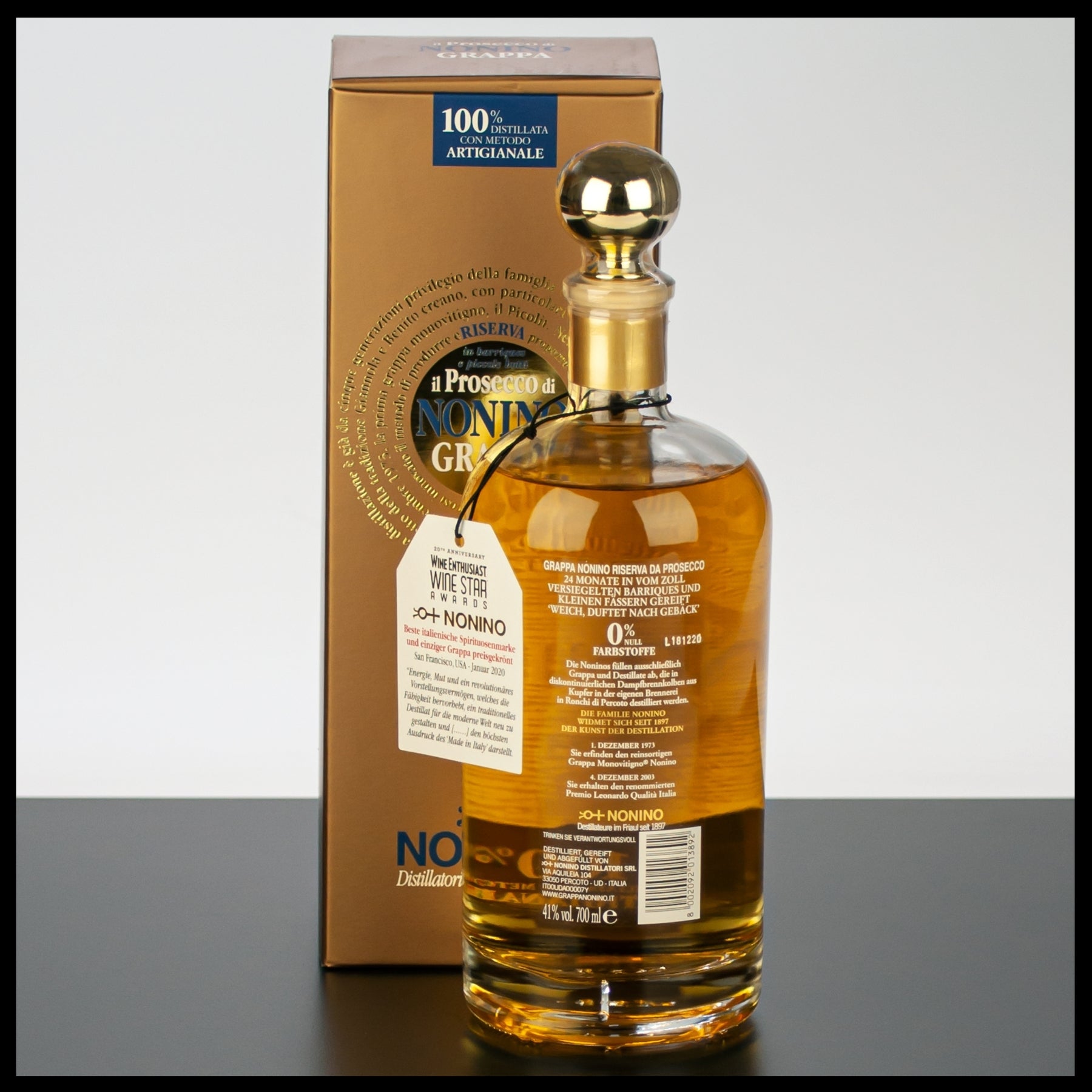 Nonino Grappa Il Prosecco Barrique Monovitigno 0,7L - 41% Vol. - Trinklusiv