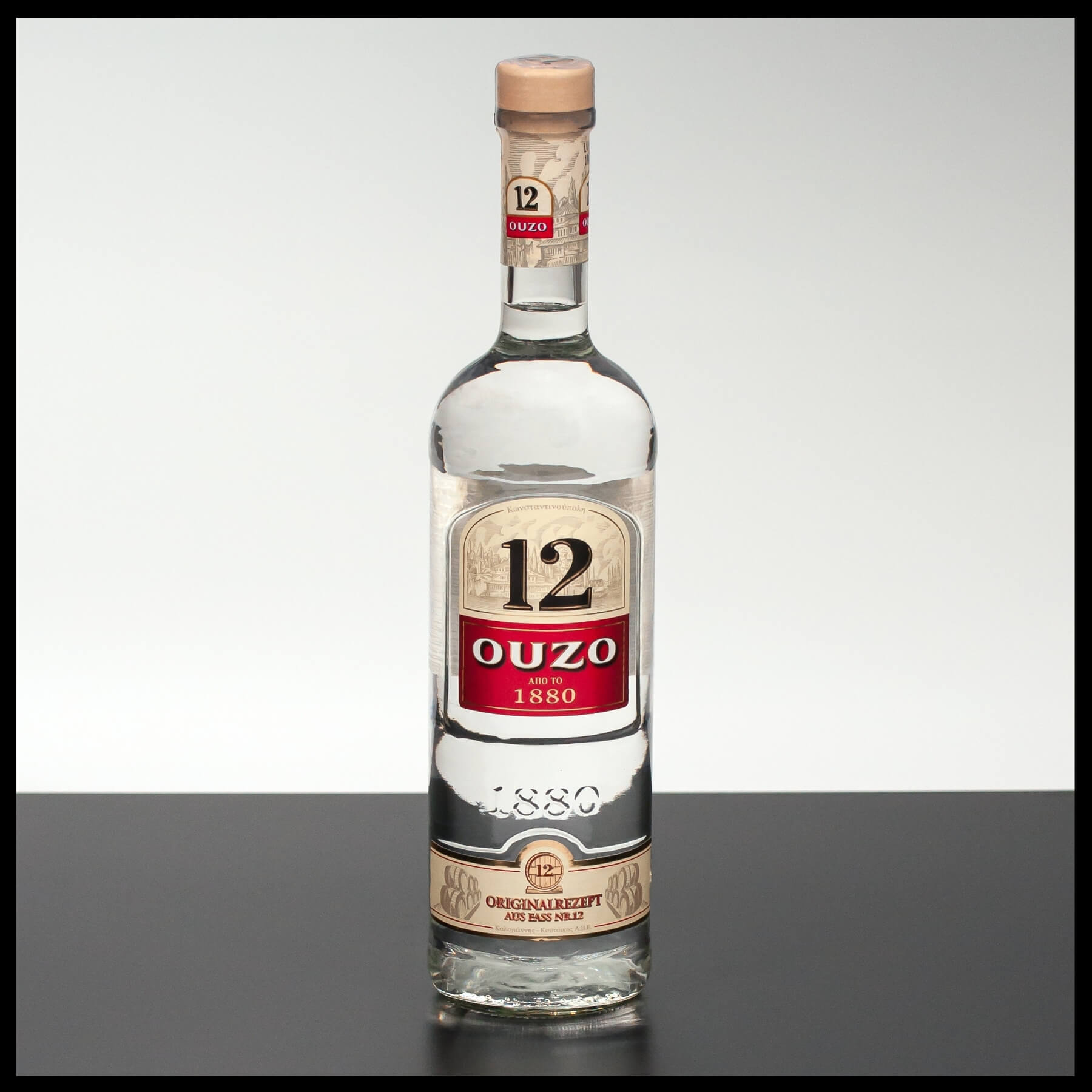 Vol. Ouzo 38% mit in Flasche | 12 0,7L der Trinklusiv
