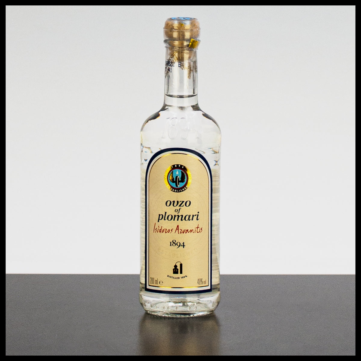 Ouzo Plomari 0,2L - 40% Vol. - Trinklusiv