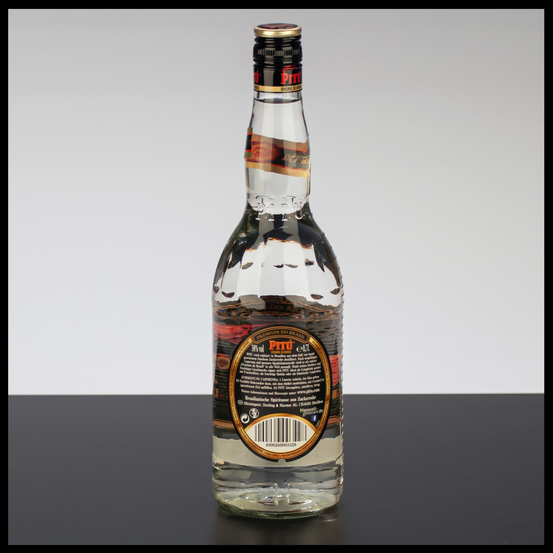 Pitu Cachaca Original do Brasil 0,7L - 38% Vol. - Trinklusiv