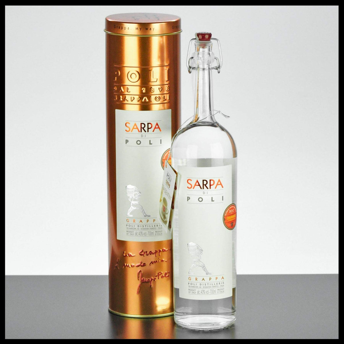 Poli Grappa Sarpa di Poli 0,7L - 40% Vol. - Trinklusiv
