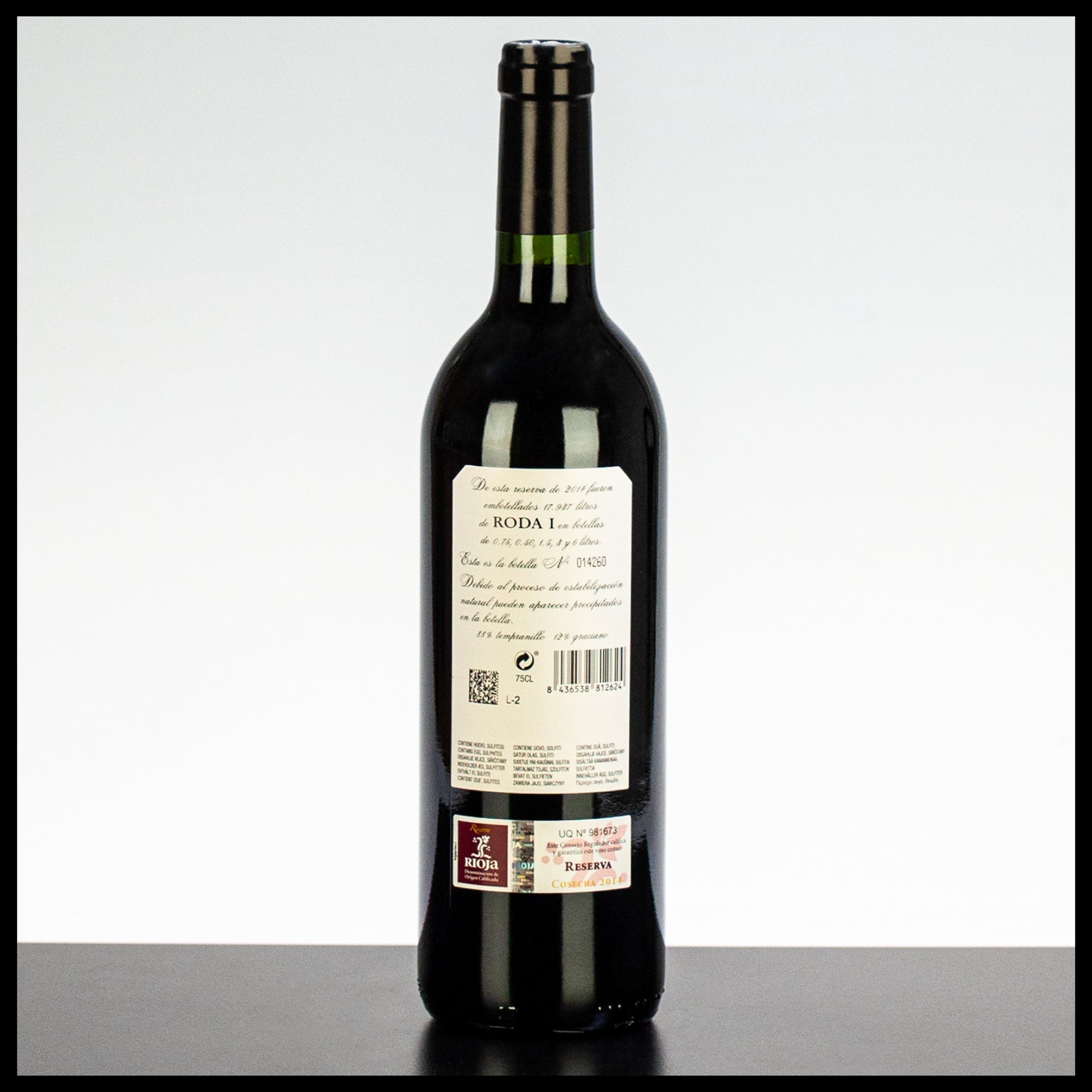 Roda I Reserva Rioja D.O.Ca. 2014 0,75L - 14,5% Vol. - Trinklusiv
