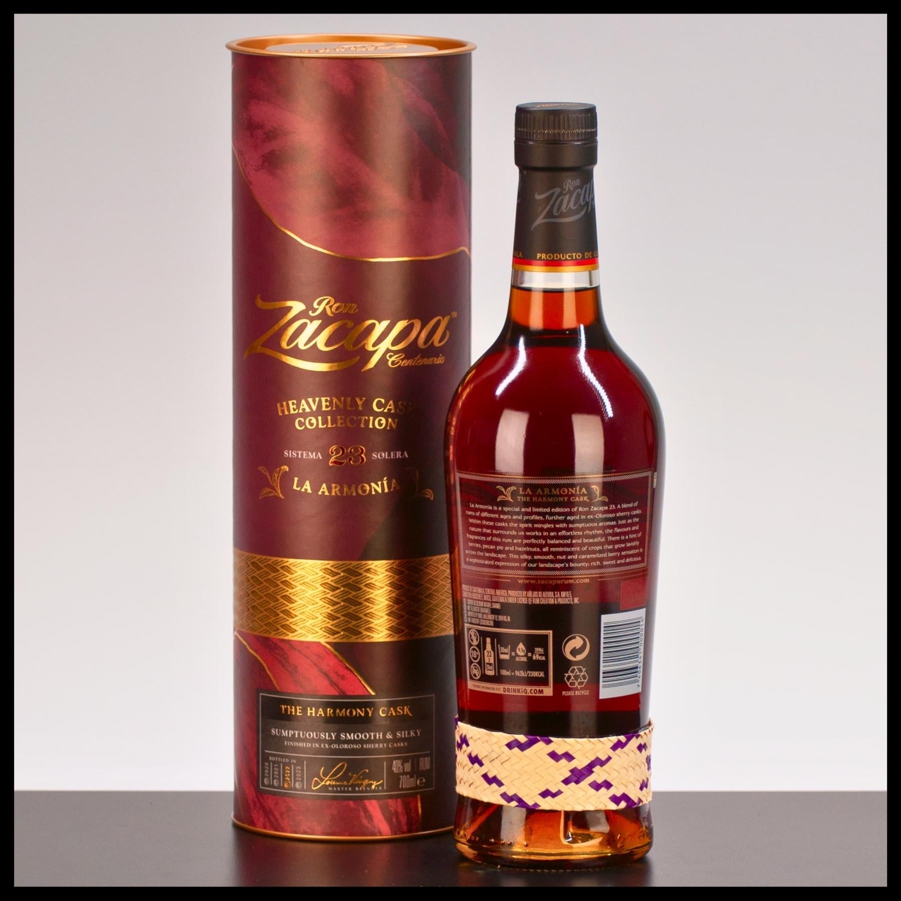 Ron Zacapa La Armonia Heavenly Cask Collection 0,7L - 40% Vol. - Trinklusiv