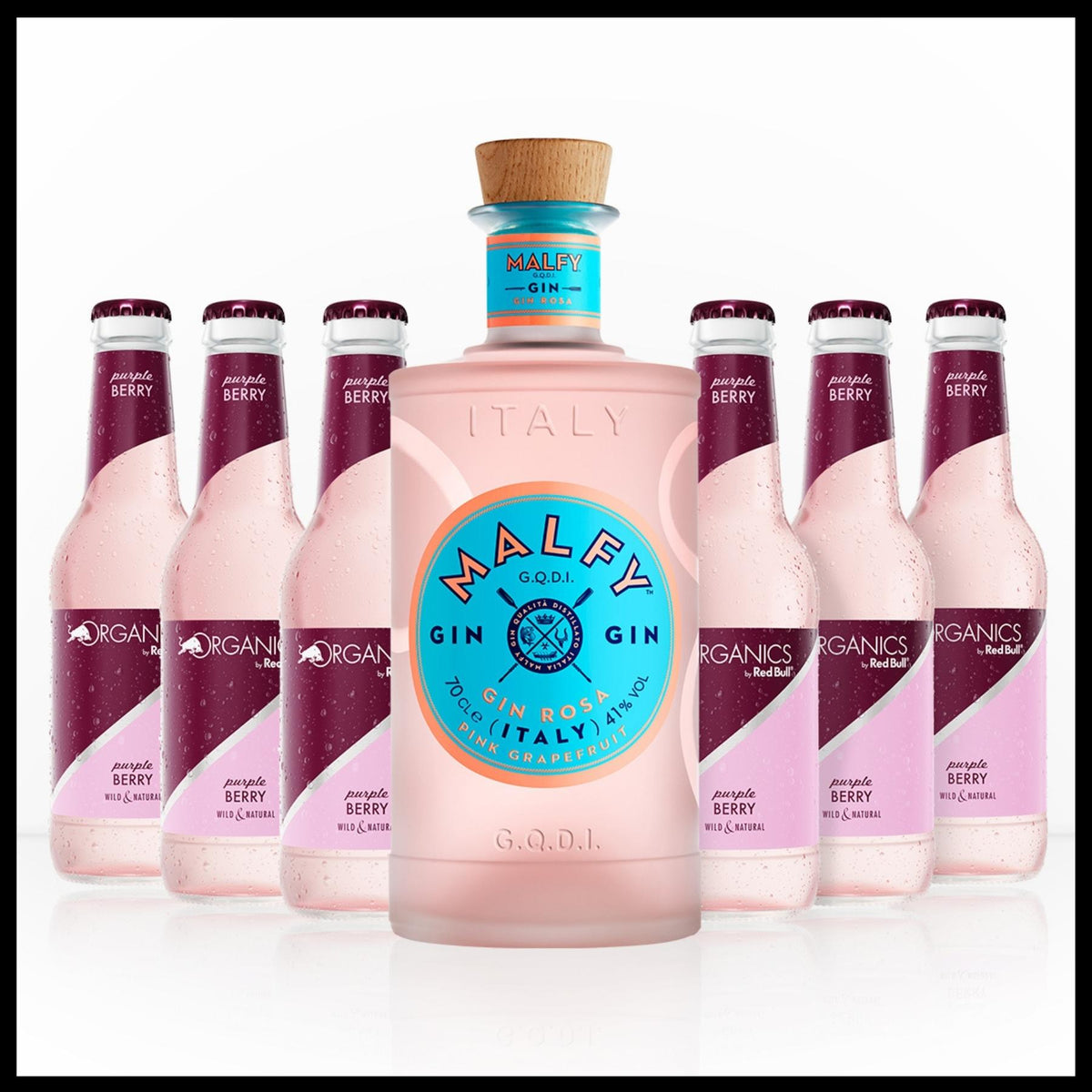 Rosa Gin Paket mit Organics by Red Bull - Trinklusiv