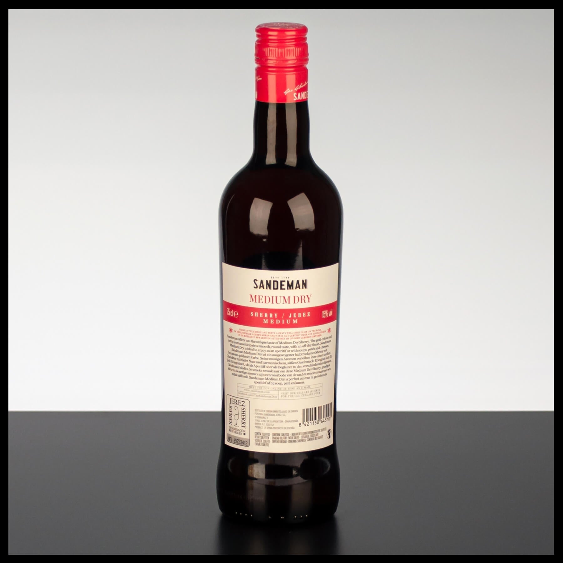 Sandeman Medium Dry Sherry 0,75L - 15% Vol. - Trinklusiv