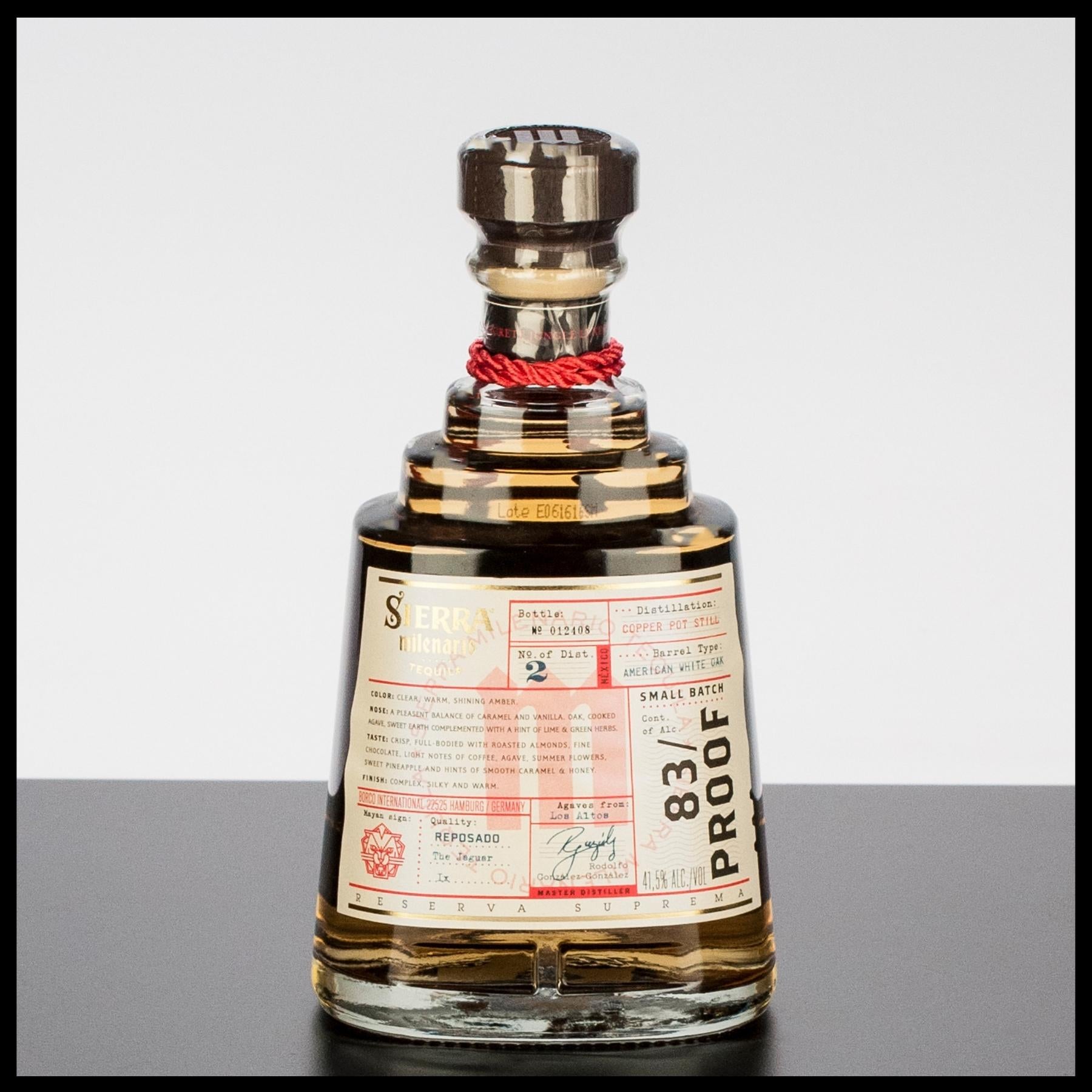 Sierra Milenario Reposado Tequila 0,7L - 41,5% Vol. - Trinklusiv