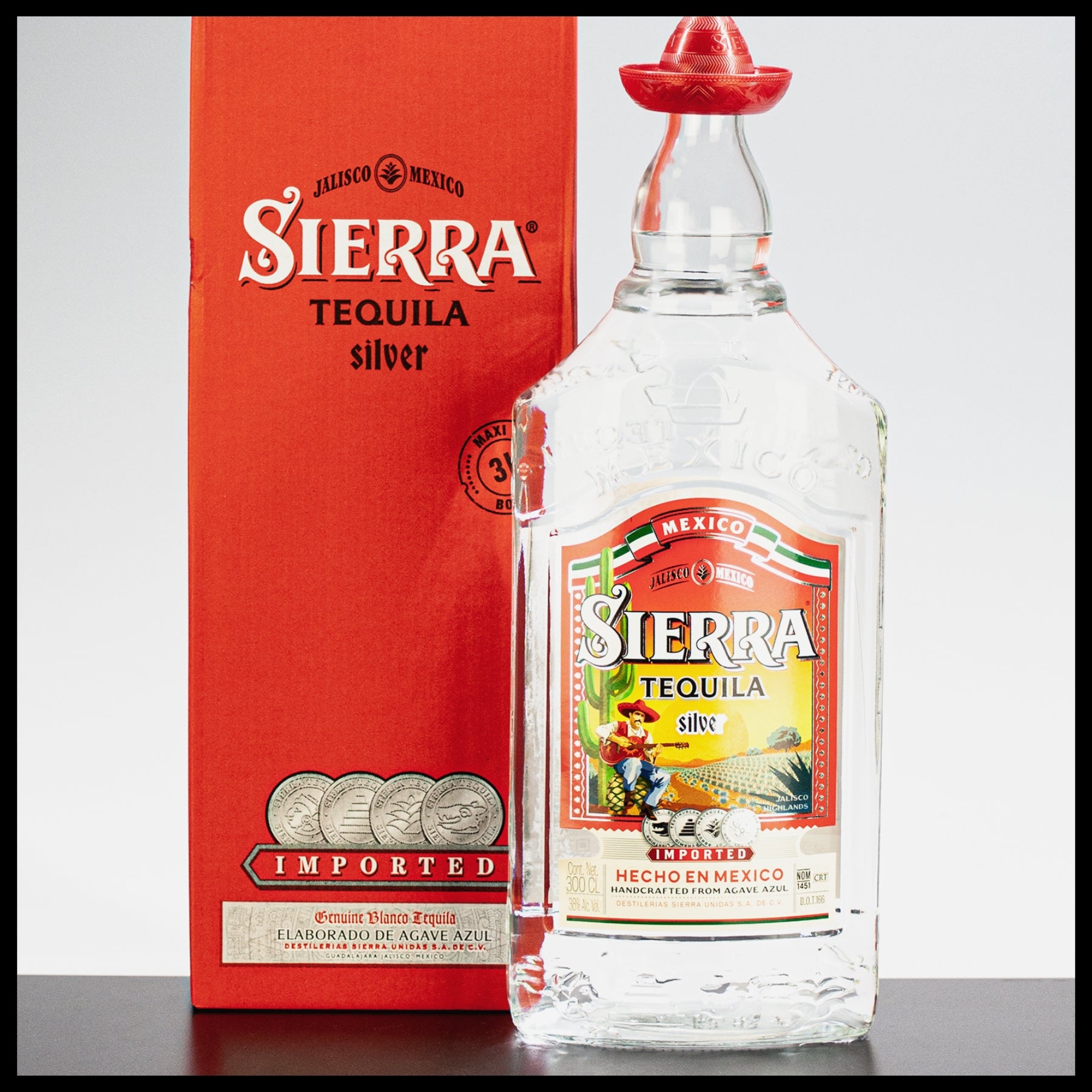38% Tequila 3 Silver Liter Sierra -