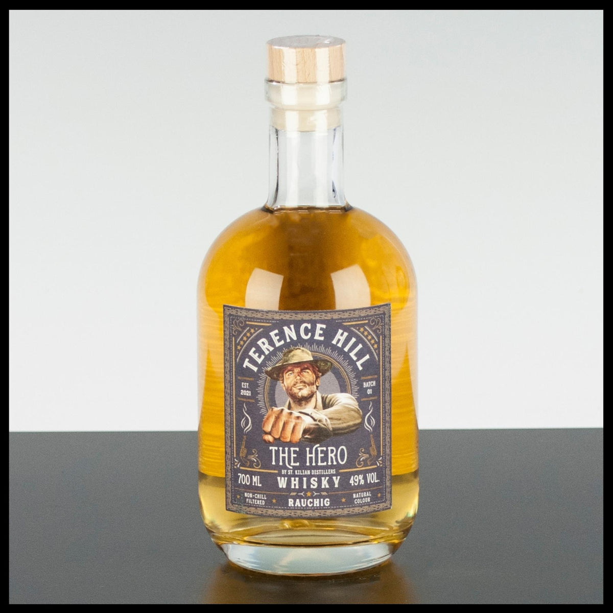 Terence Hill Whisky Rauchig 0,7L - 49% Vol. - Trinklusiv