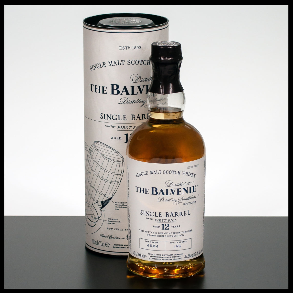 The Balvenie 12 YO Single Barrel 0,7L - 47,8% - Trinklusiv