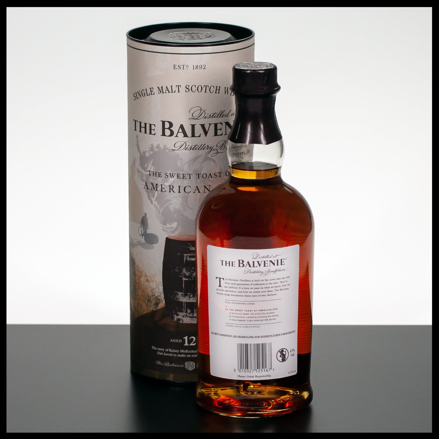 The Balvenie Stories 12 YO Sweet Toast of American Oak 0,7L - 43% - Trinklusiv