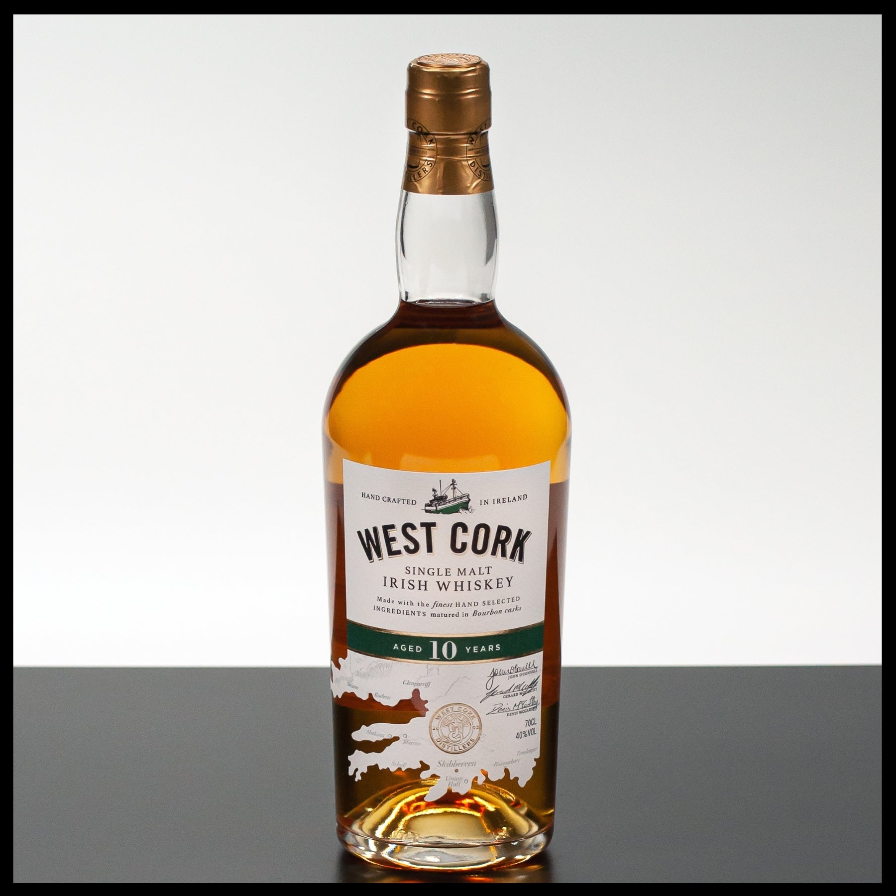 West Cork 10 YO Irish Whiskey 0,7L - 40% Vol. - Trinklusiv