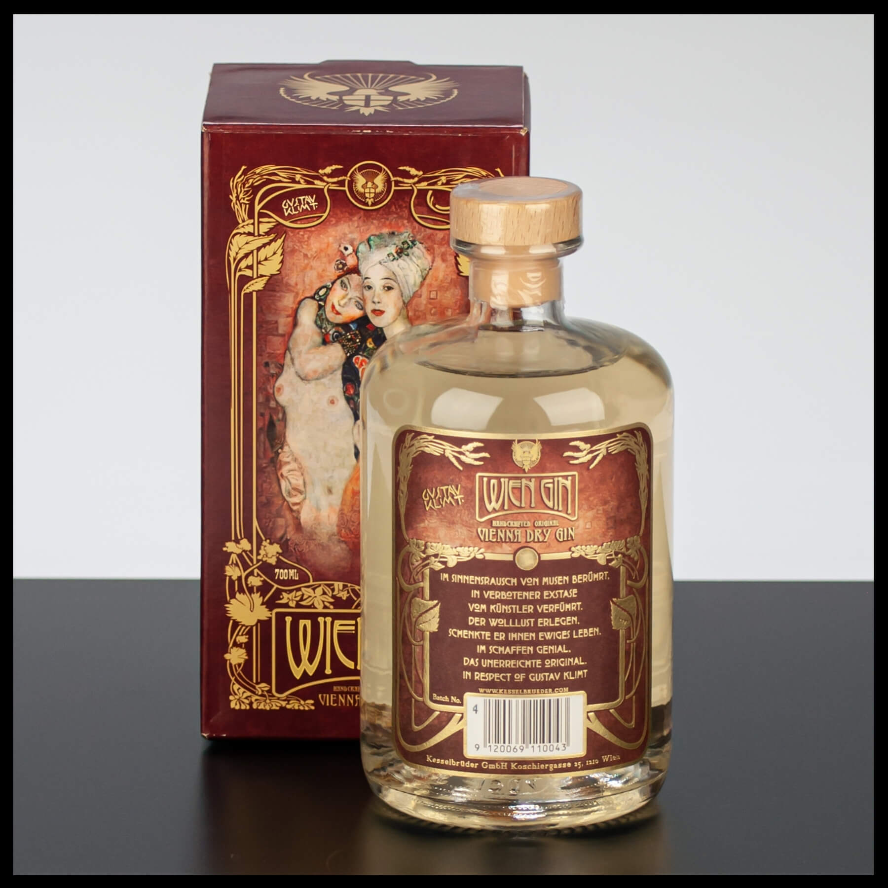 Wien Gin Gustav Klimt Edition 0,7L - 43% Vol. - Trinklusiv