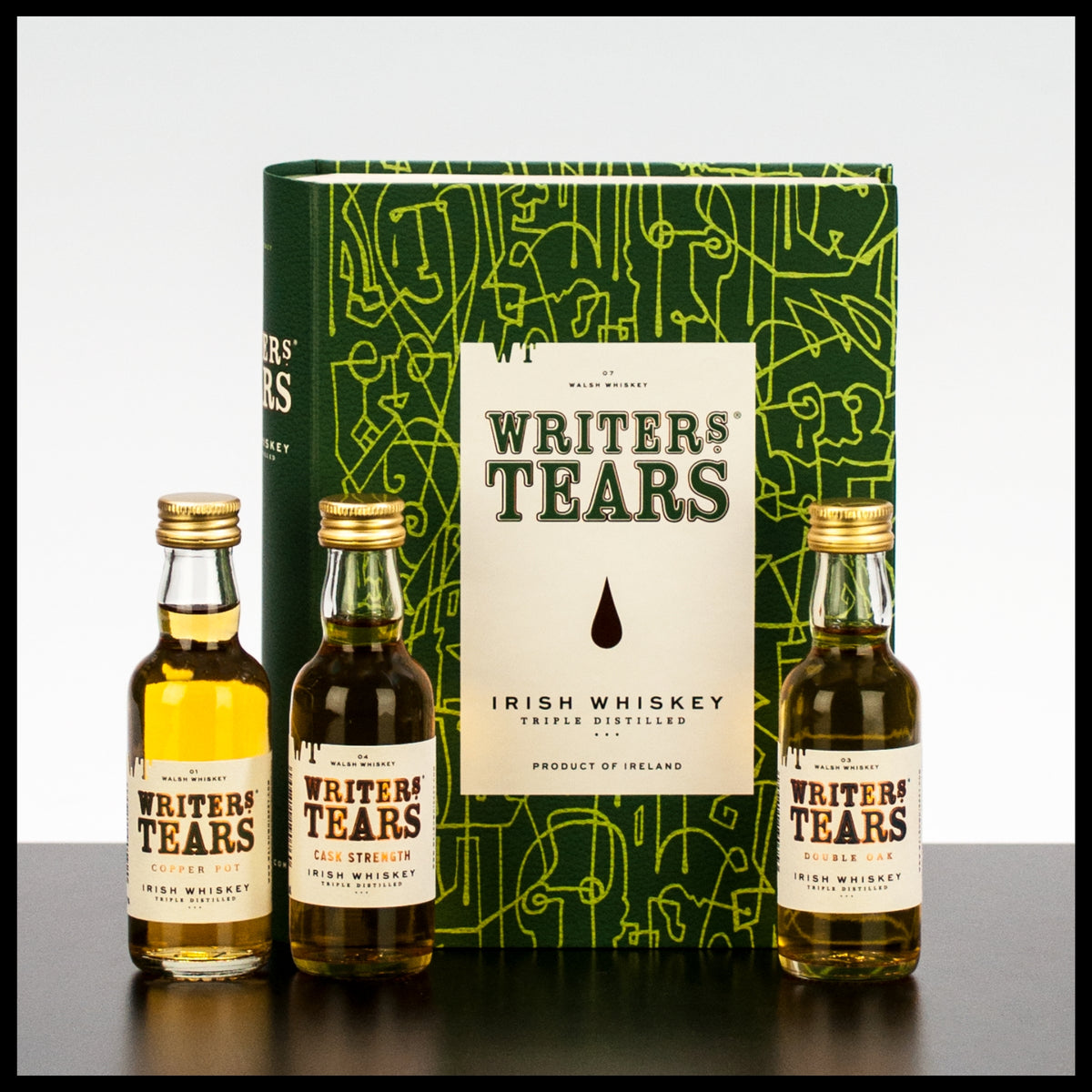 Writer's Tears Irish Whiskey Geschenkset “Book” 3x 0,05L - 46,3% Vol. - Trinklusiv