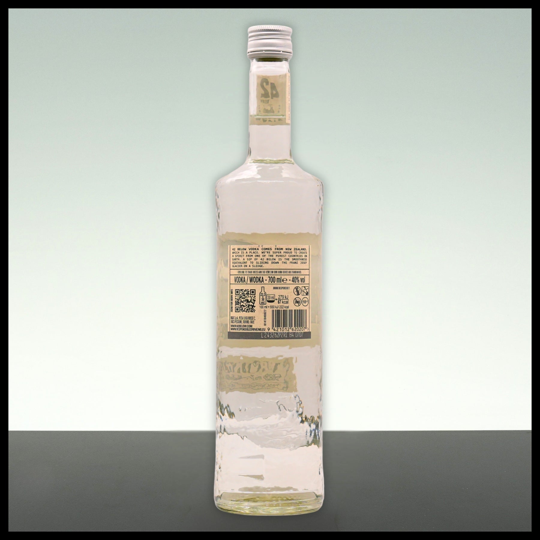 42 Below Pure Vodka 0,7L - 40% Vol. - Trinklusiv