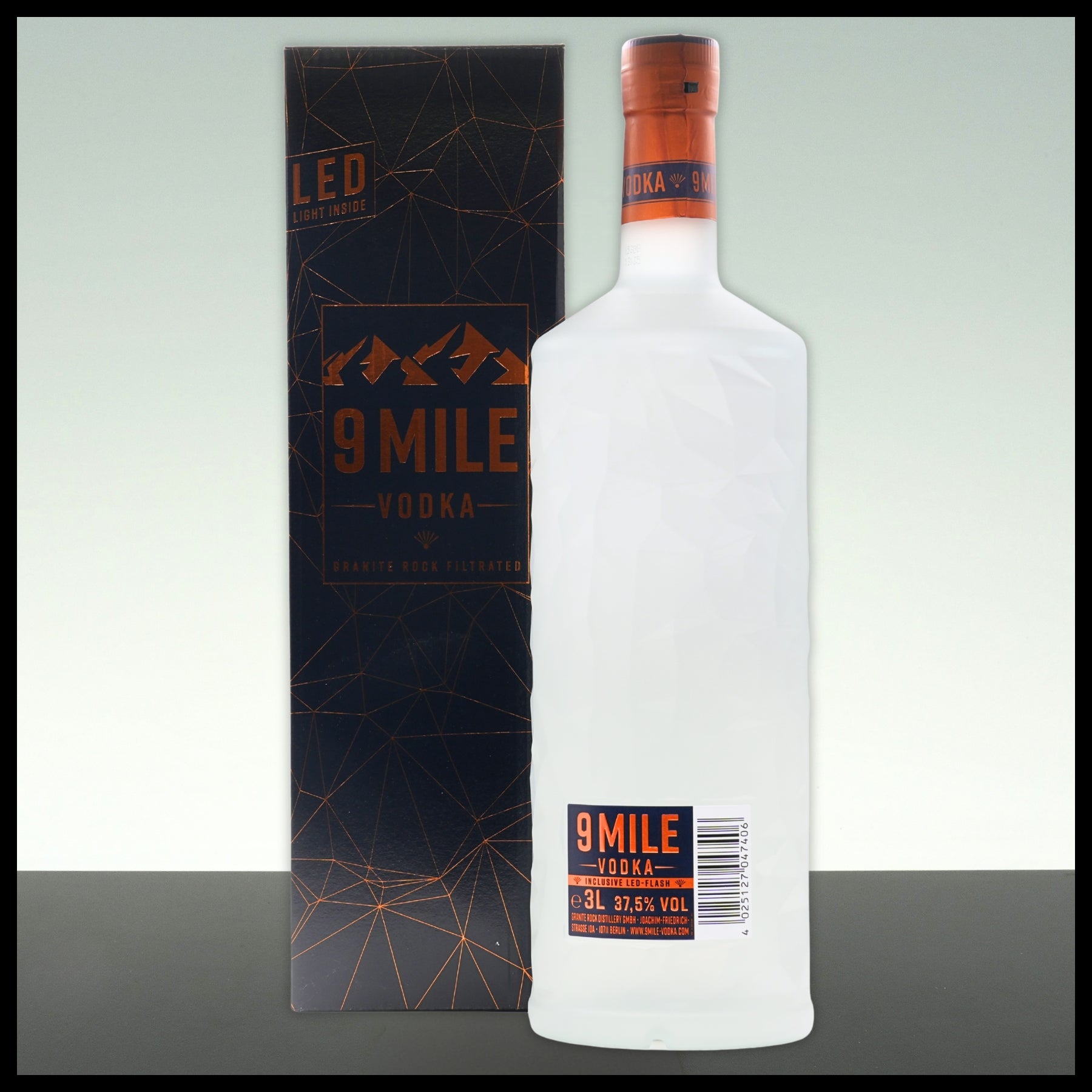 9 Mile Vodka 3L - 37,5% Vol.