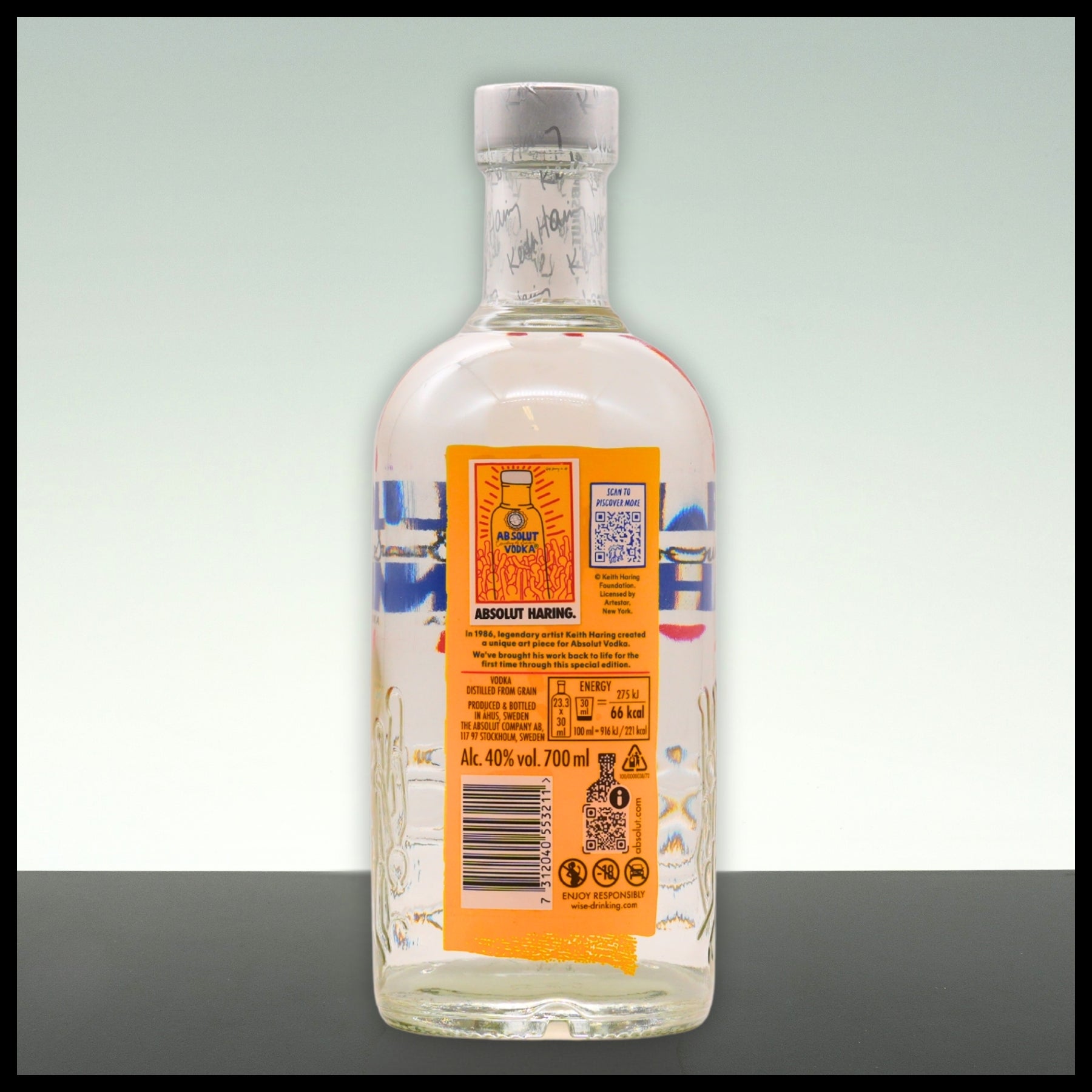 Absolut Vodka HARING Limited Edition 0,7L - 40% Vol. - Trinklusiv