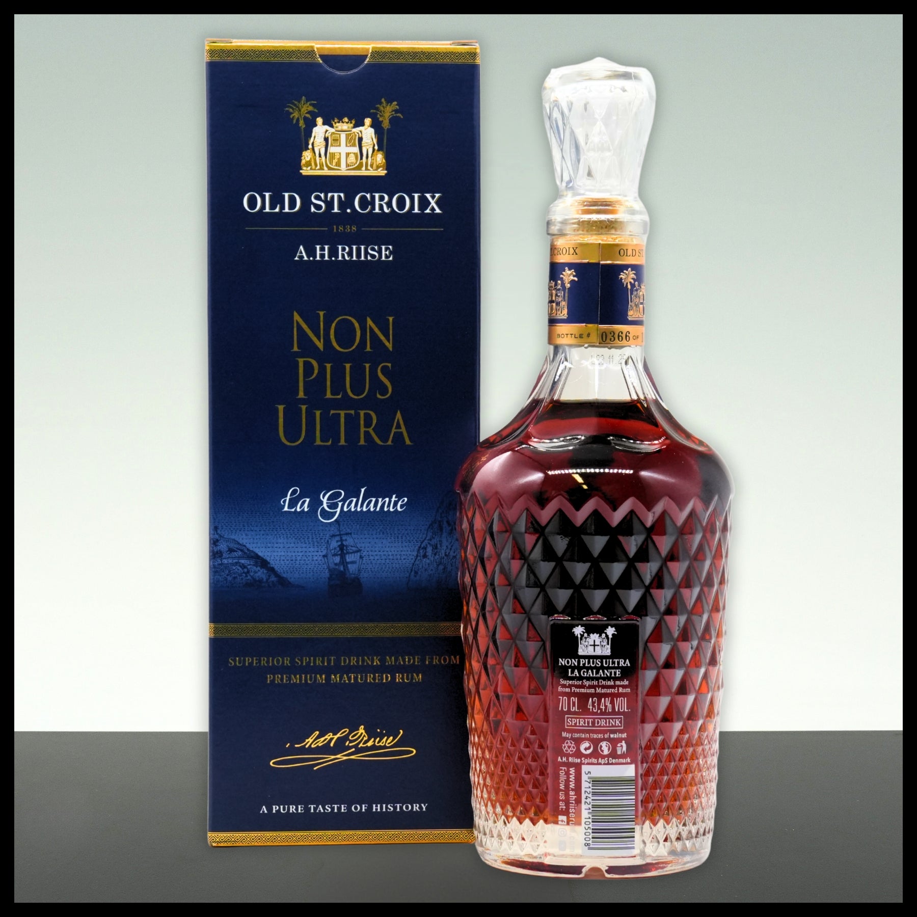 A.H. Riise Non Plus Ultra La Galante 0,7L - 43,4% Vol. - Trinklusiv