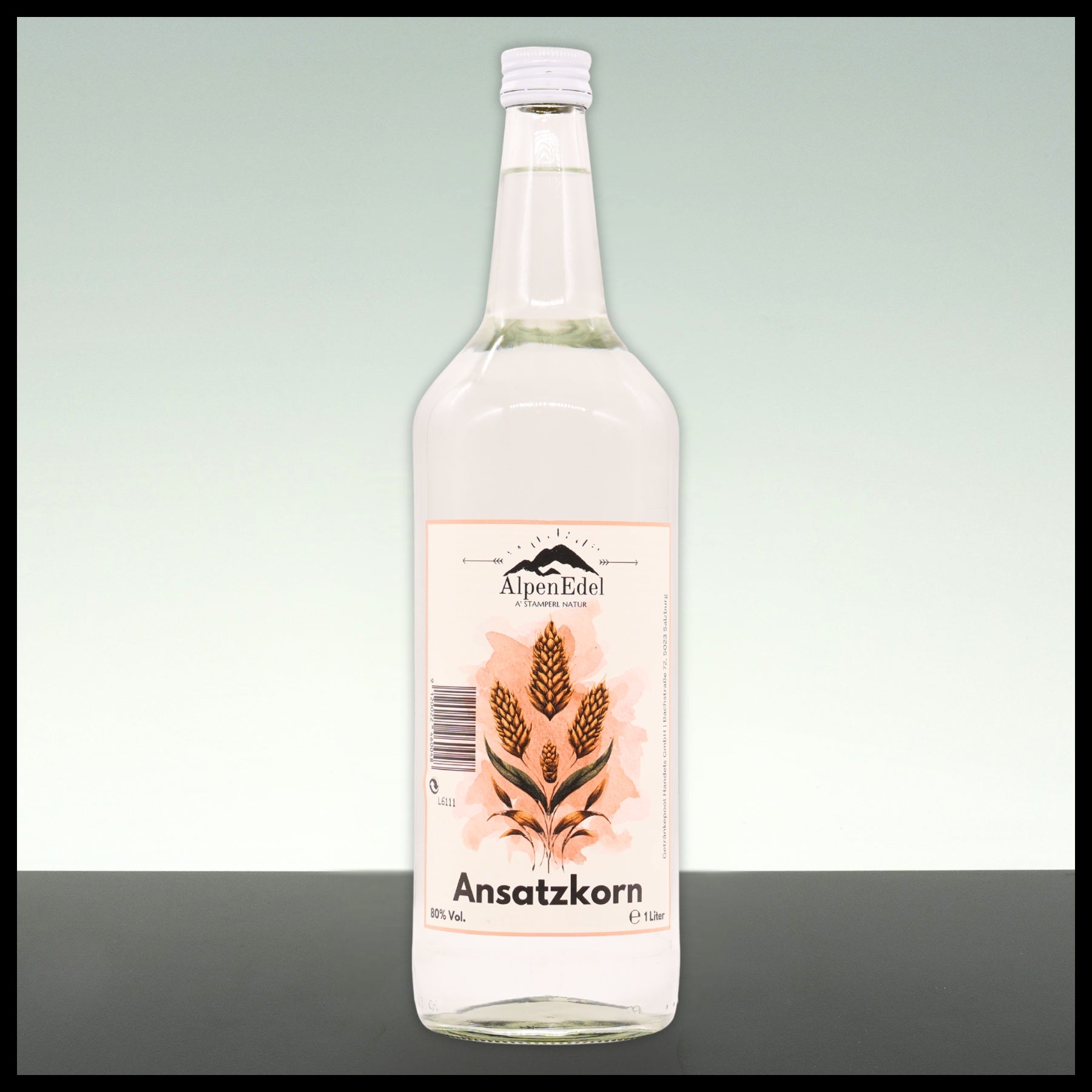 AlpenEdel Ansatzkorn 1L - 80% Vol. - Trinklusiv