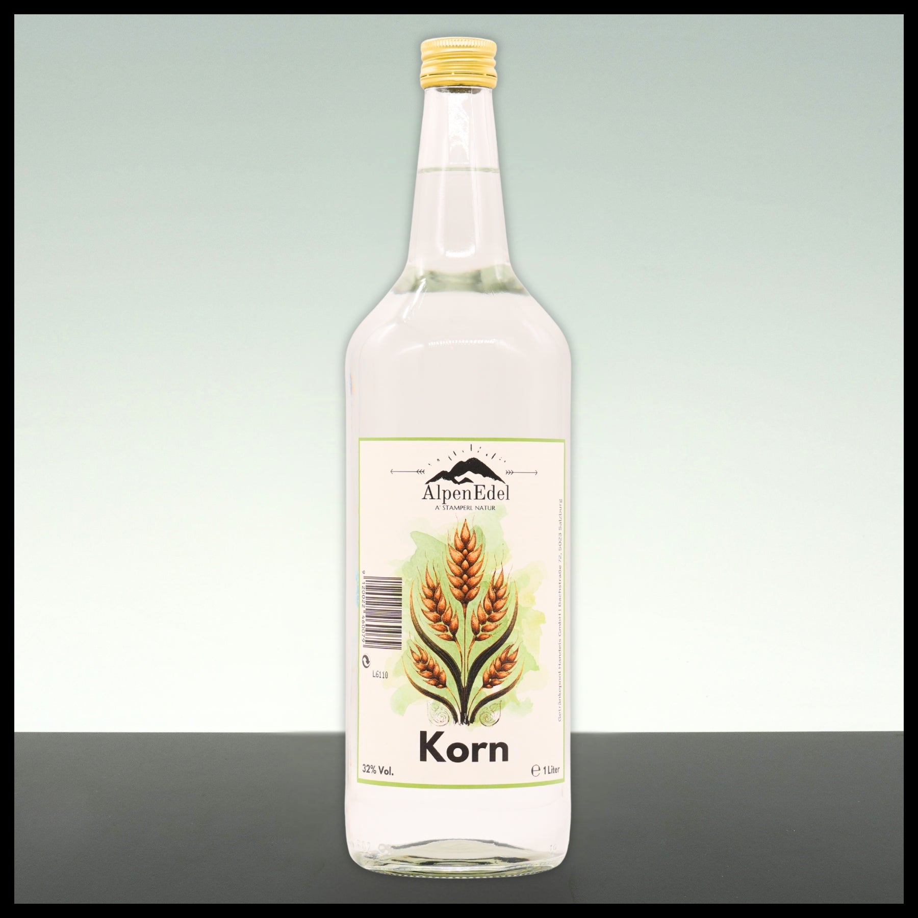 AlpenEdel Korn 1L - 32% Vol. - Trinklusiv