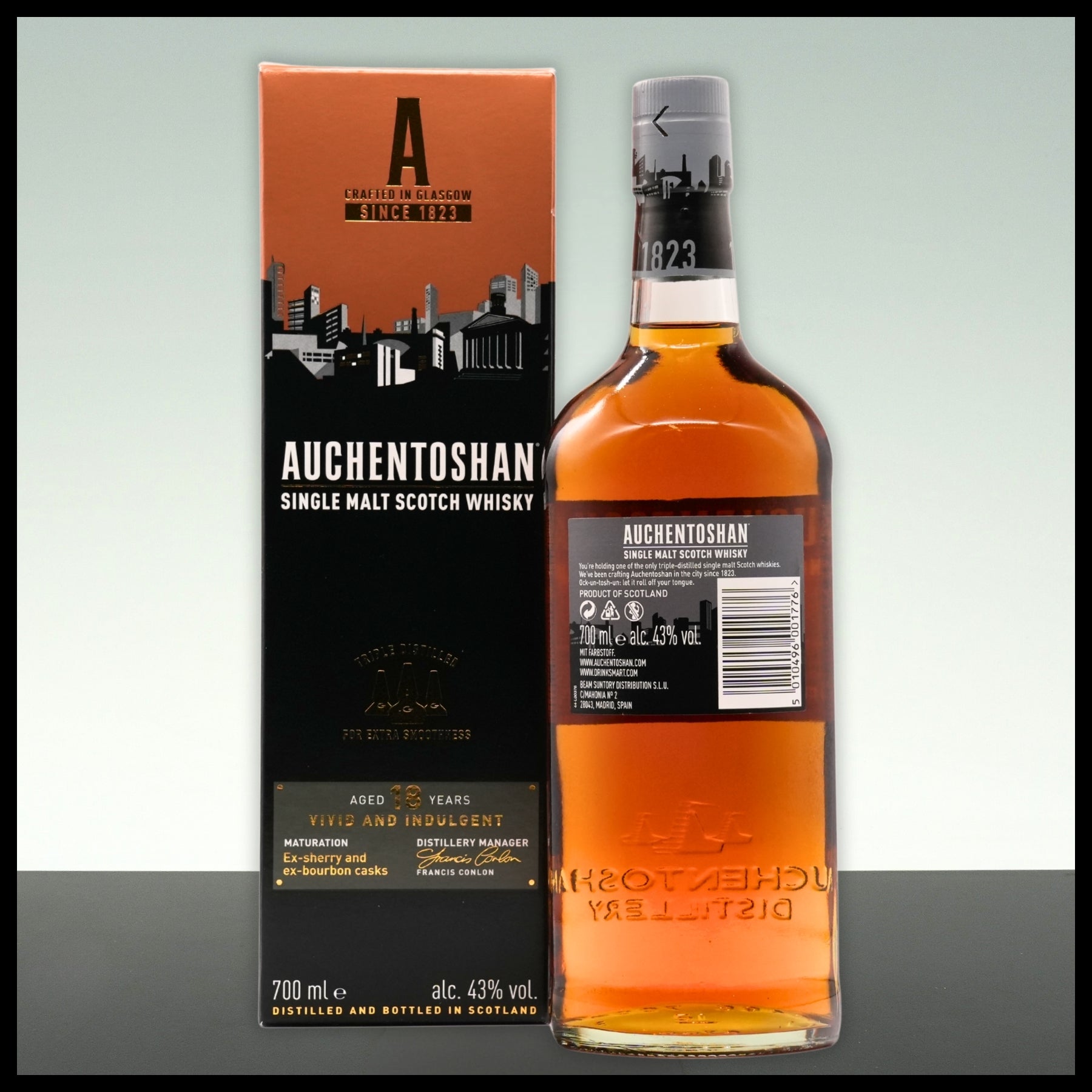 Auchentoshan 18 YO Single Malt Whisky 0,7L - 43% Vol. - Trinklusiv