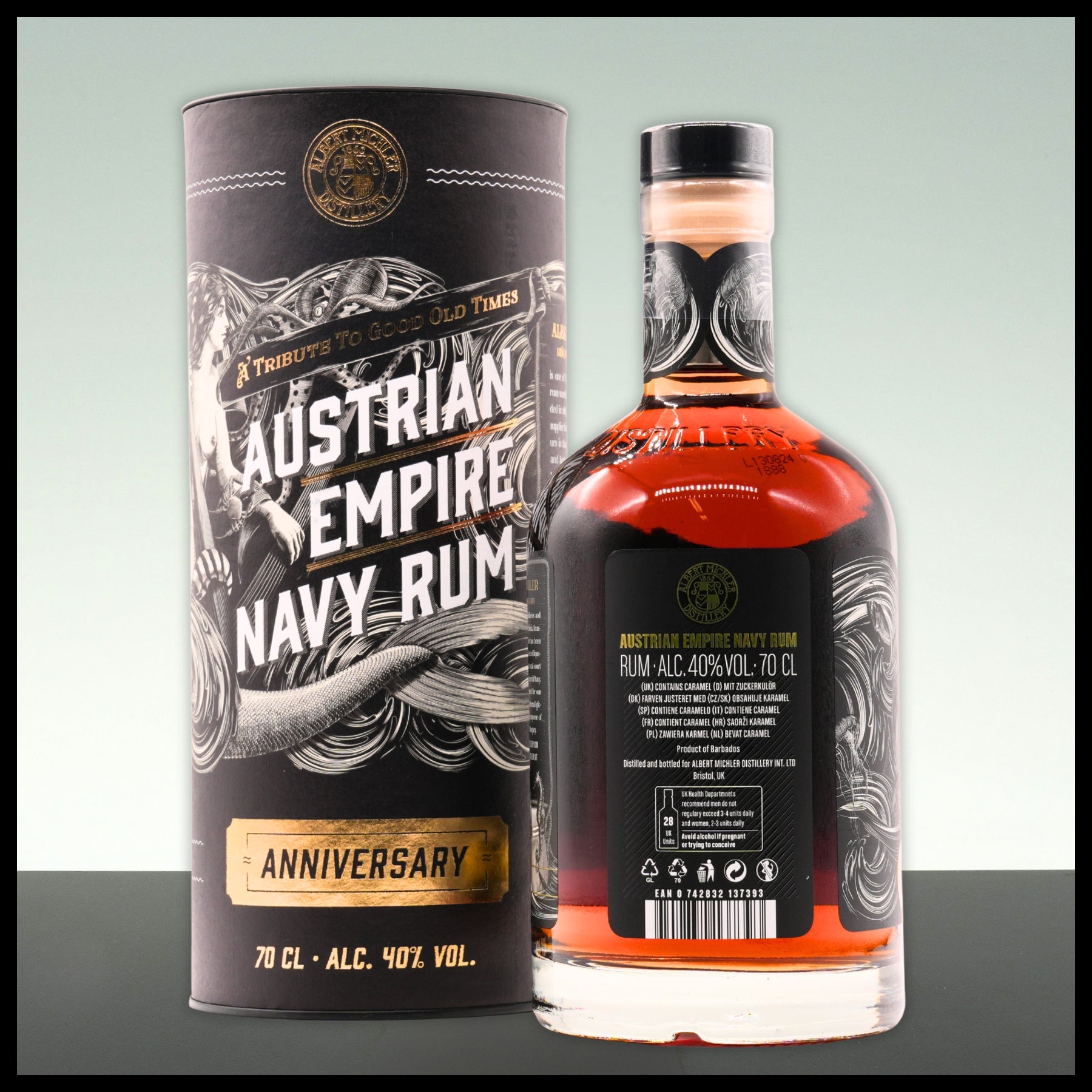 Austrian Empire Navy Rum Anniversary 0,7L - 40% Vol. - Trinklusiv