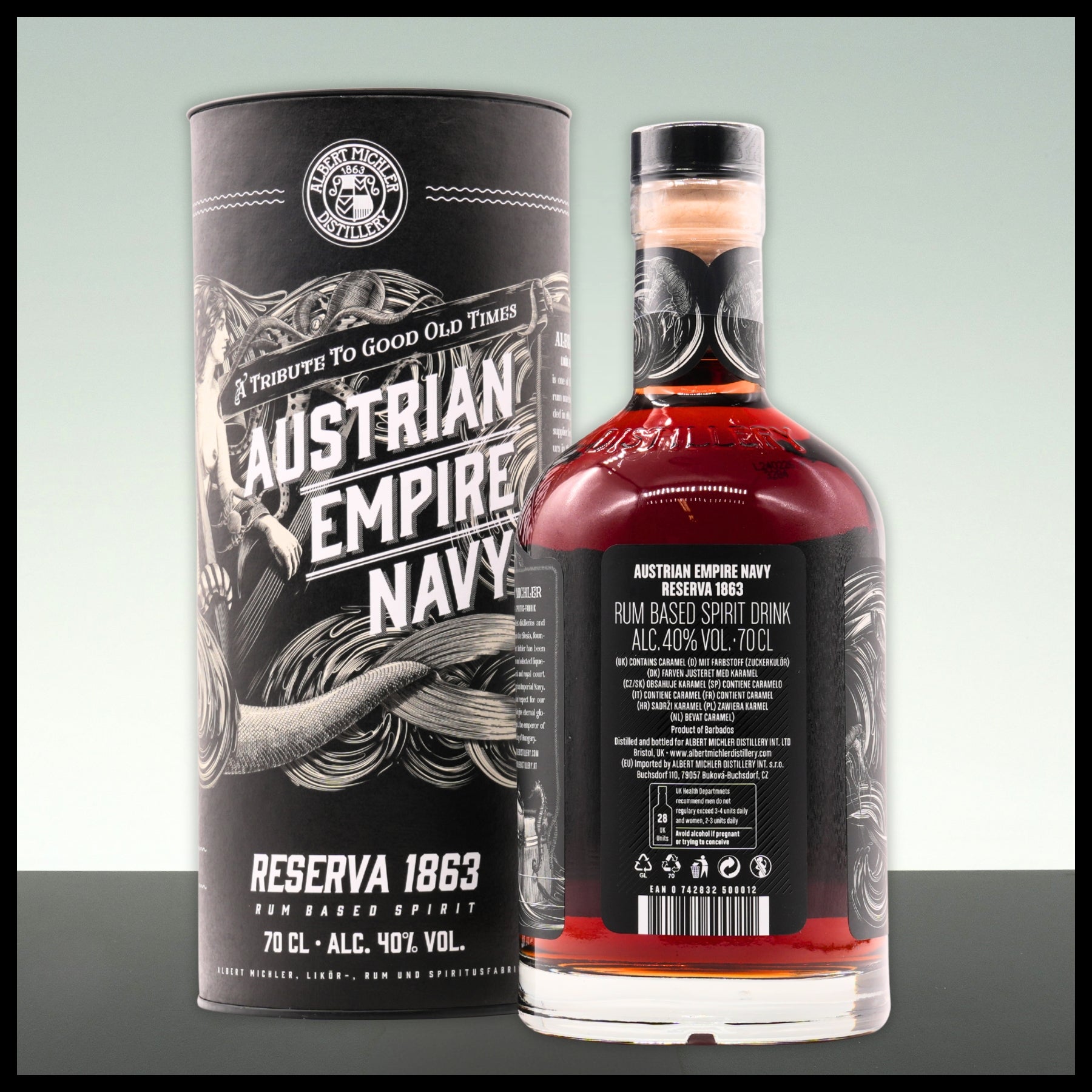 Austrian Empire Navy Rum Reserva 1863 0,7L - 40% Vol. - Trinklusiv
