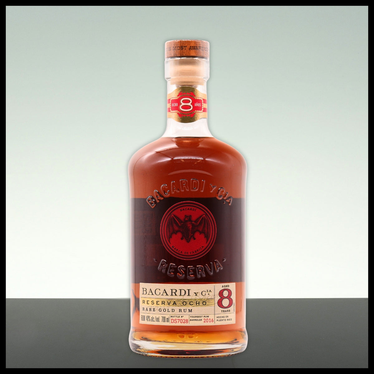 Bacardi 8 YO Reserva Ocho Rare Gold Rum 0,7L - 40% Vol.