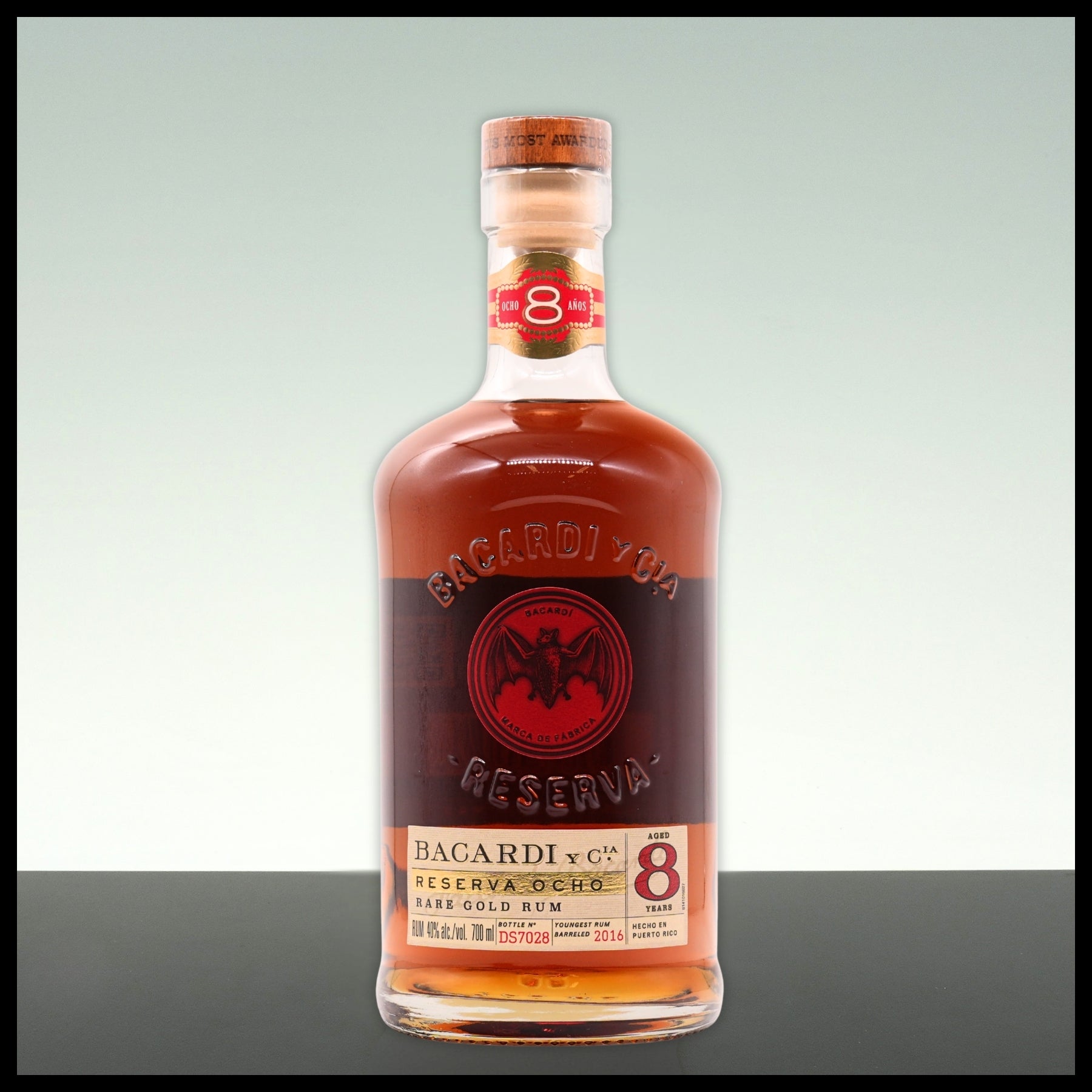 Bacardi 8 YO Reserva Ocho Rare Gold Rum 0,7L - 40% Vol.